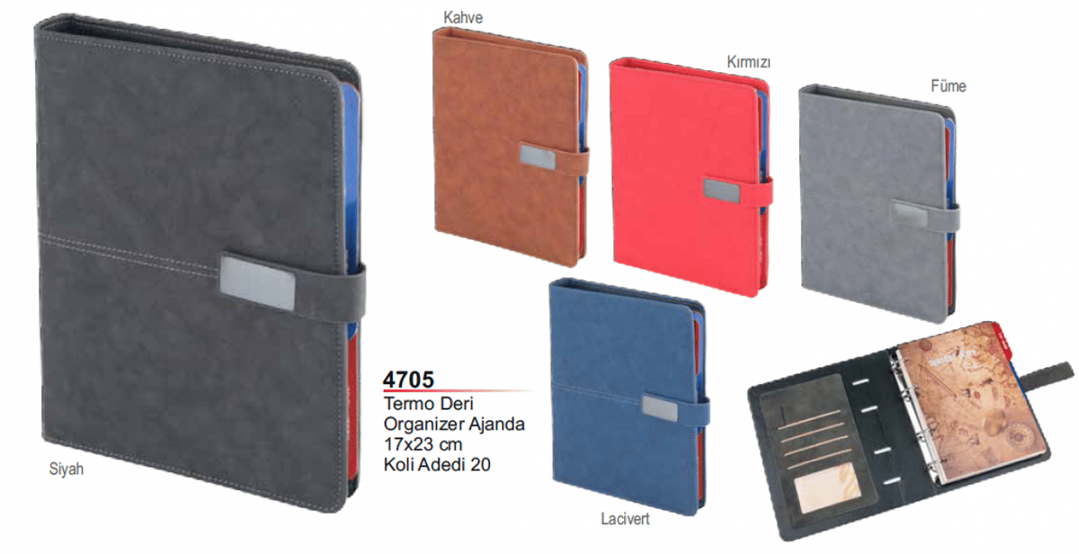 Termo Deri Organizer Ajanda