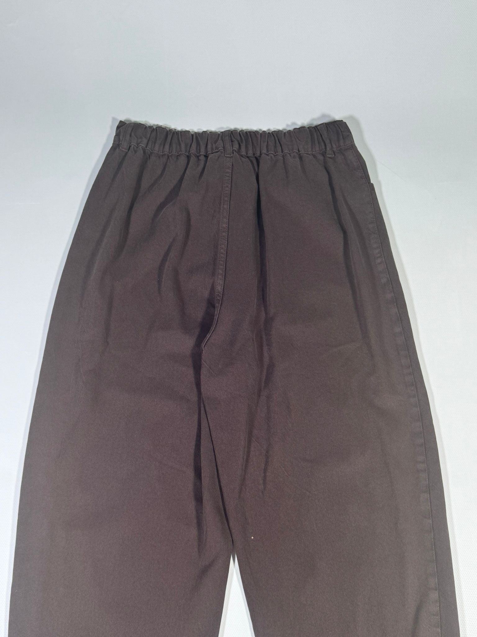 İKOLL Mira Tencel Yıkama Efektli Rahat Kesim Kadın Pantolon Kahve
