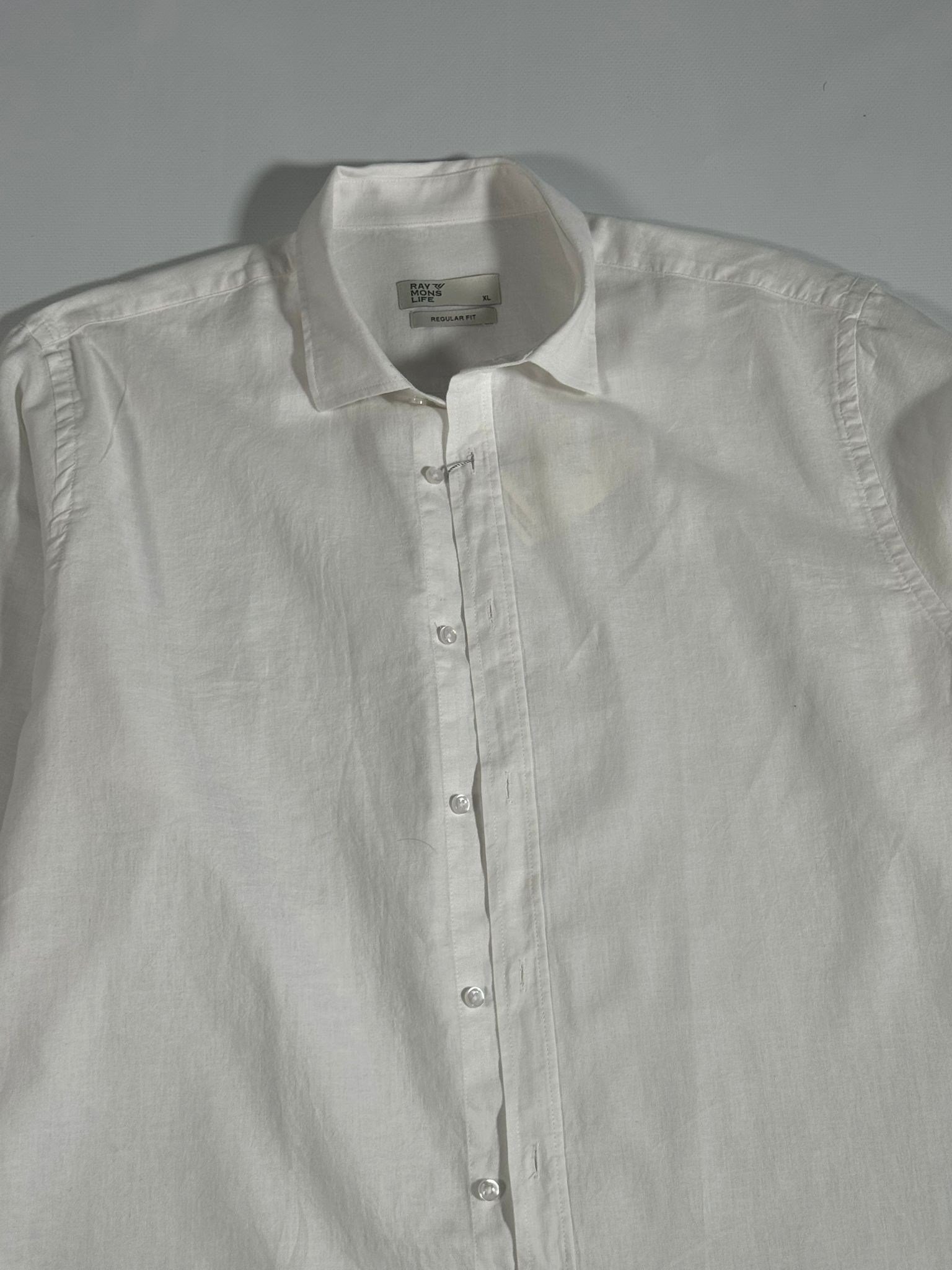 Laduren Aurel Linen / Cotton Gömlek Beyaz