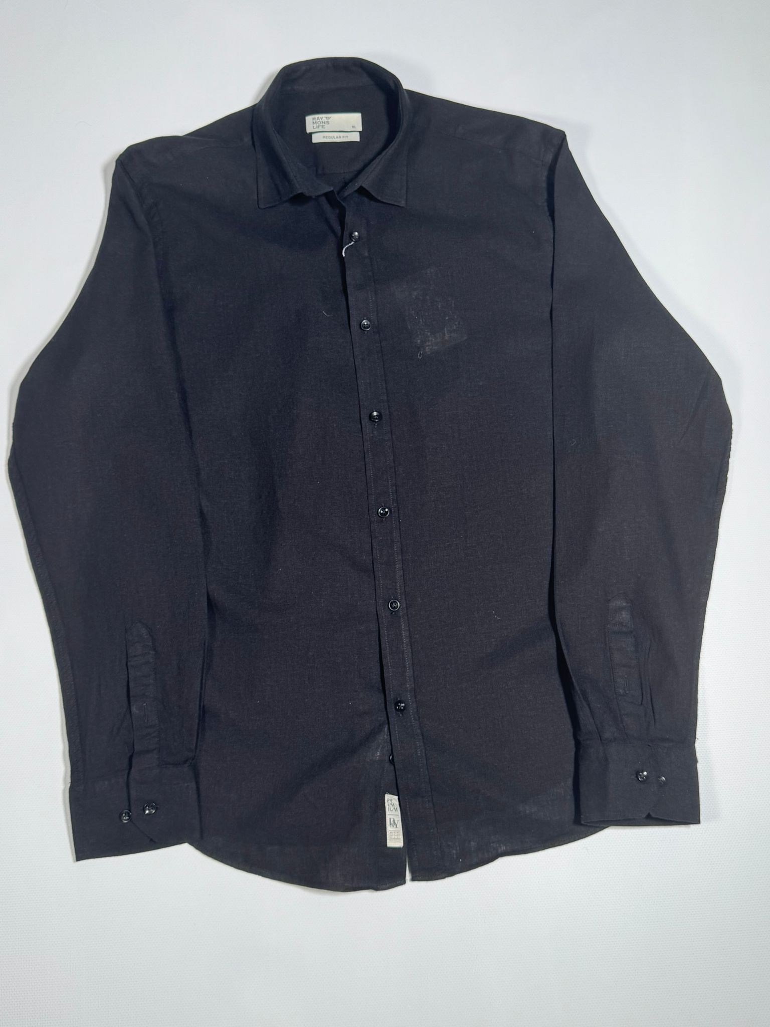 Laduren Aurel Linen/ Cotton Gömlek SİYAH