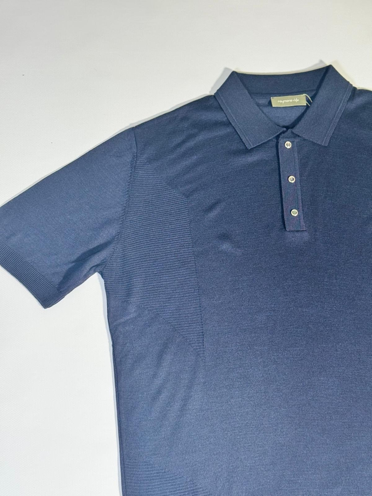 Laduren Lumera Tencel Knit Polo Yazlık Triko- LACİVERT