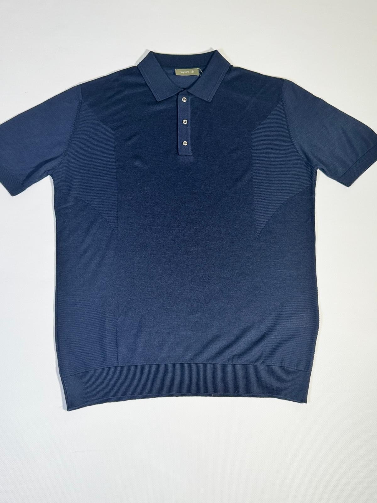 Laduren Lumera Tencel Knit Polo Yazlık Triko- LACİVERT