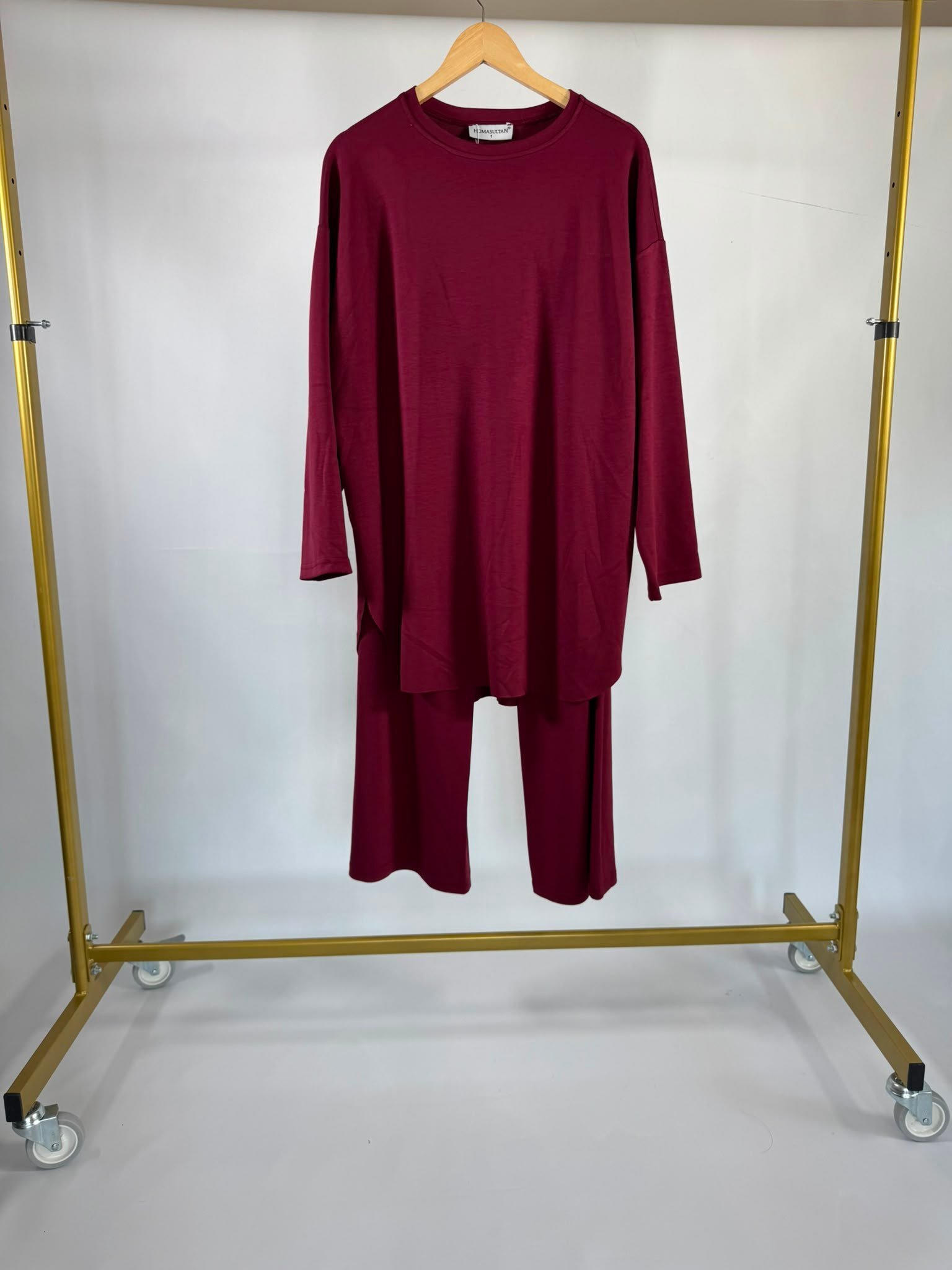 Laduren Mireya Soft Touch Asimetrik İkili Takım-BORDO