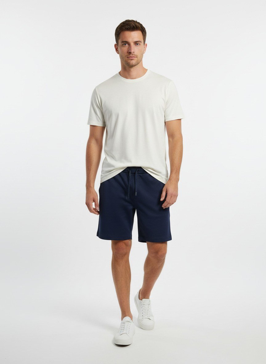 LADUREN NOX-RAYON BLEND ERKEK SHORT LACİVERT