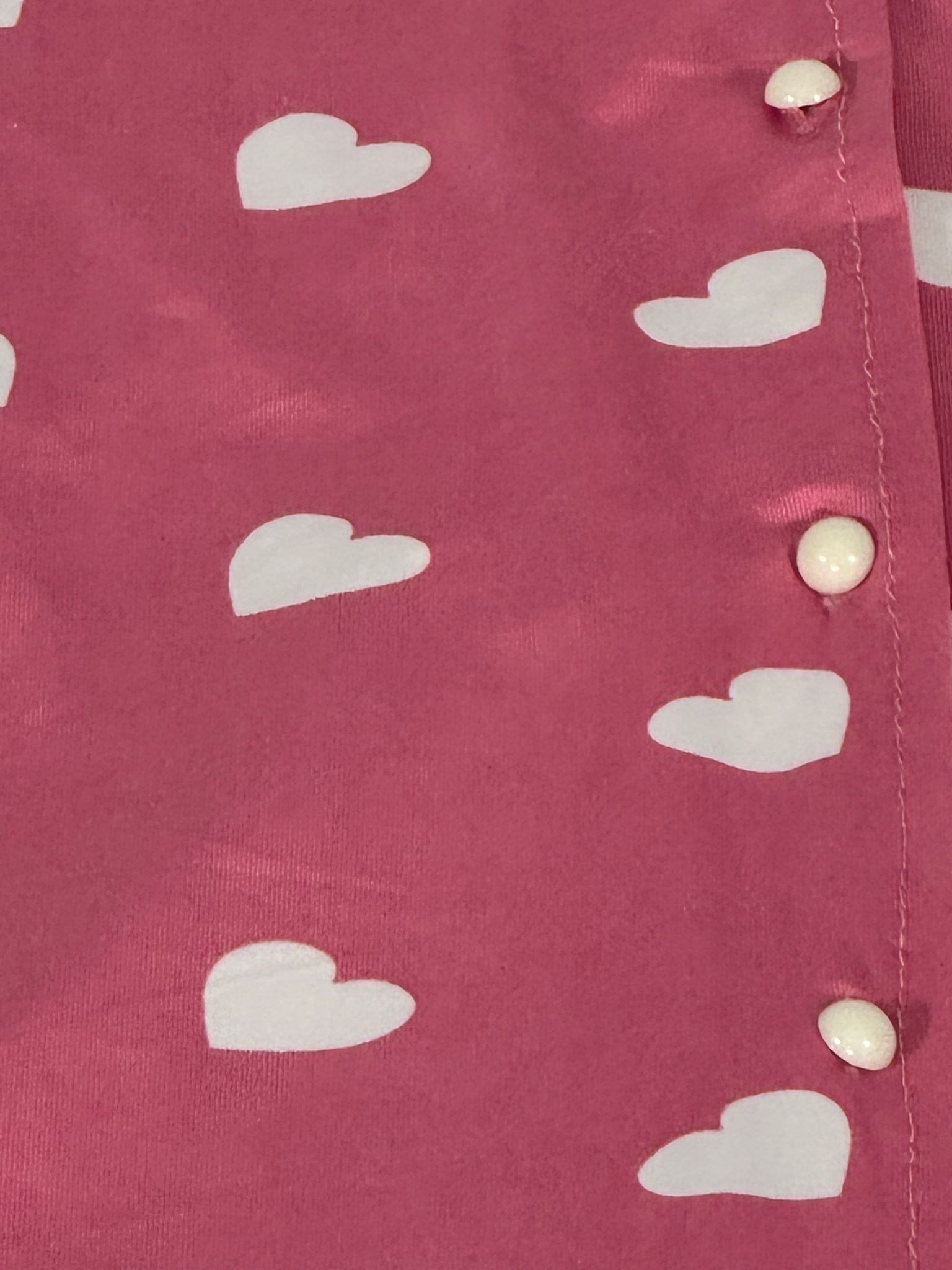 LADUREN – Seraphine No:21 Set Kısa Kol, Düğmeli, Kalpli Pijama
