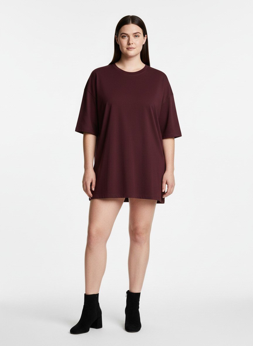LADUREN SOVRA KISA KOL, BİSİKLET YAKA BATTAL, T-SHIRT KAHVE