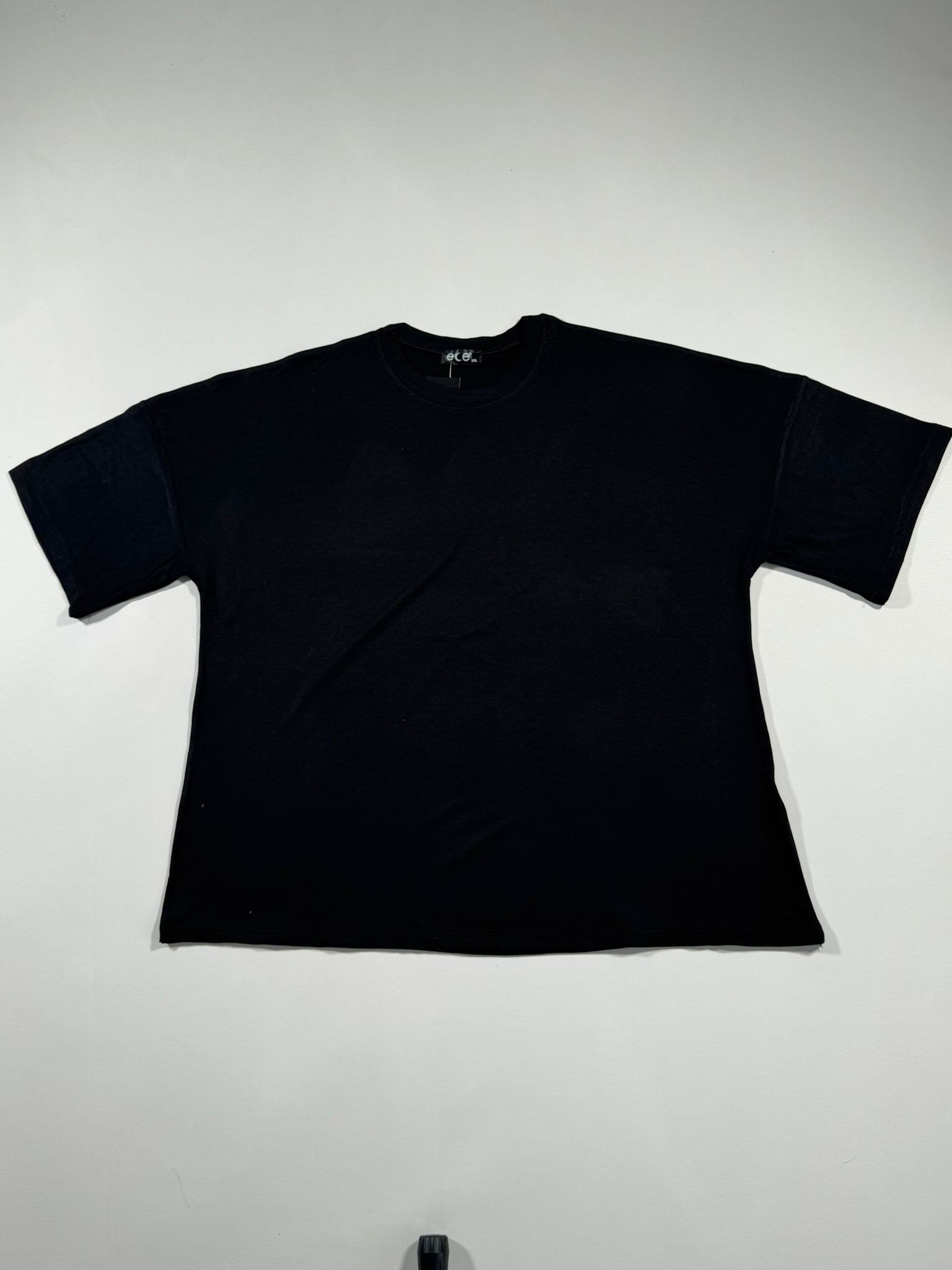 LADUREN SOVRA KISA KOL, BİSİKLET YAKA BATTAL, T-SHIRT SİYAH