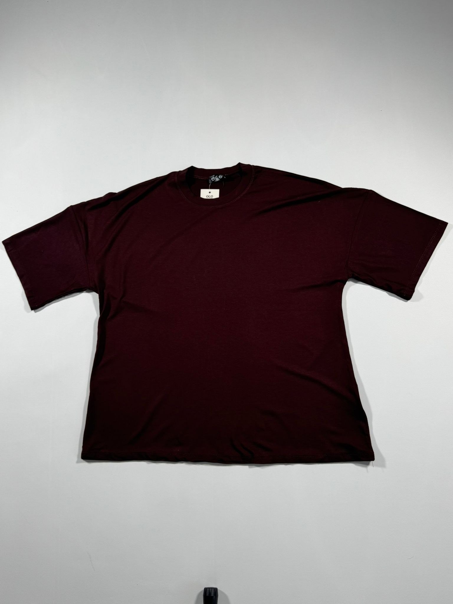 LADUREN SOYRA KISA KOL, BİSİKLET YAKA BATTAL, T-SHIRT KAHVE