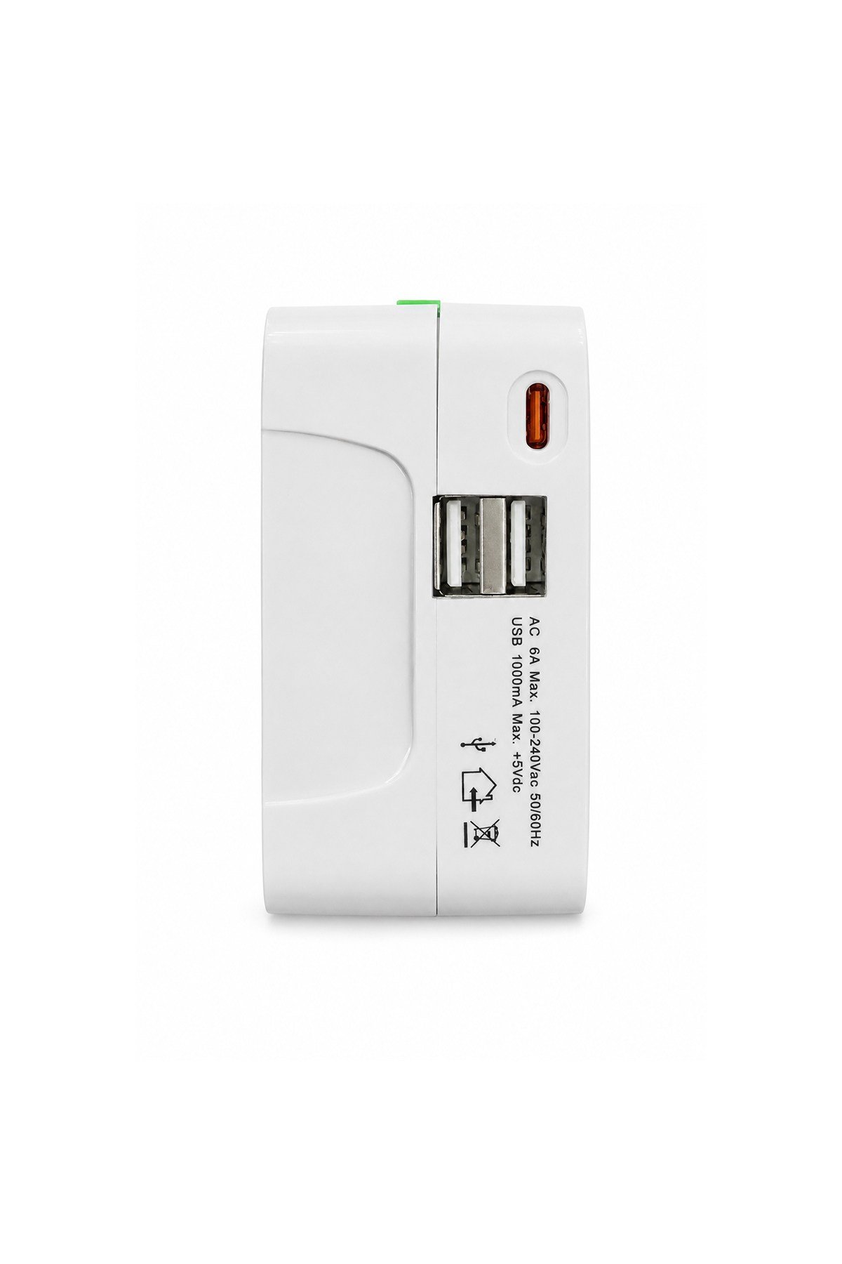 2 USB All In One Universal Seyahat Adaptörü With 1000mA USB