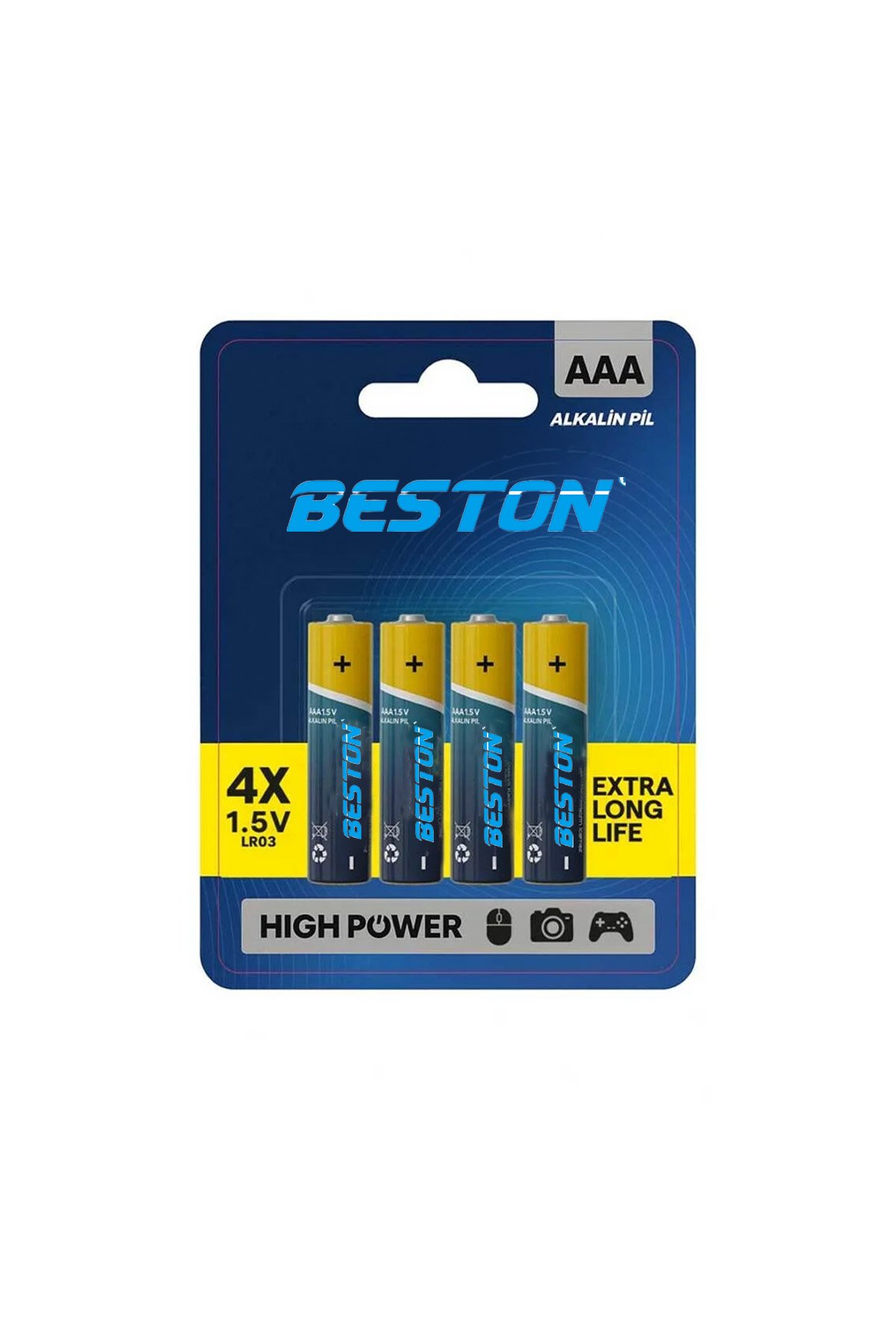 BESTON ALKALİN İNCE PİL 4'LÜ KART