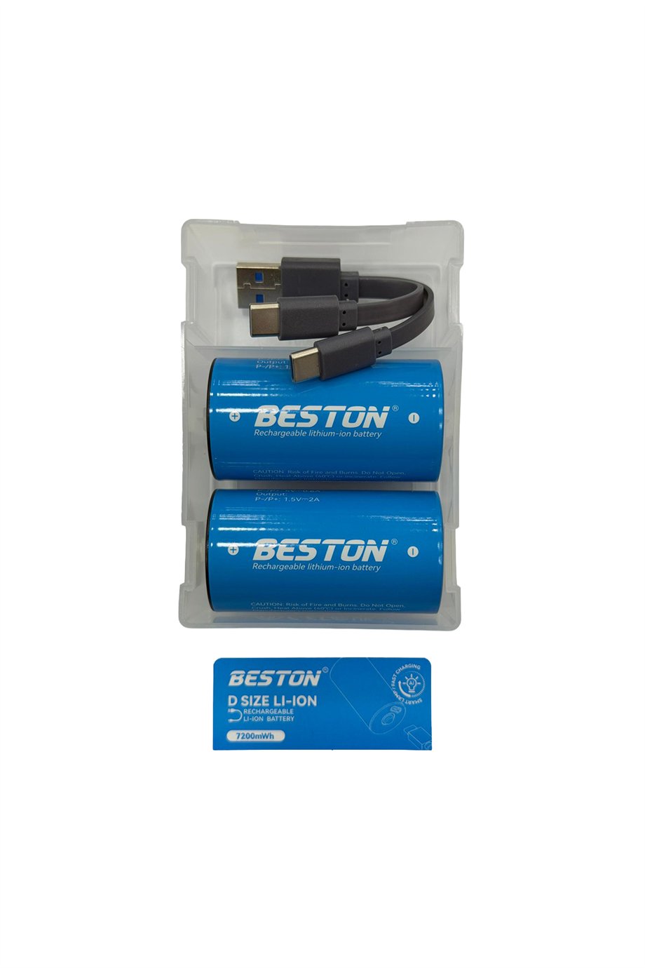 Beston D boy type-c şarj edilebilir pil