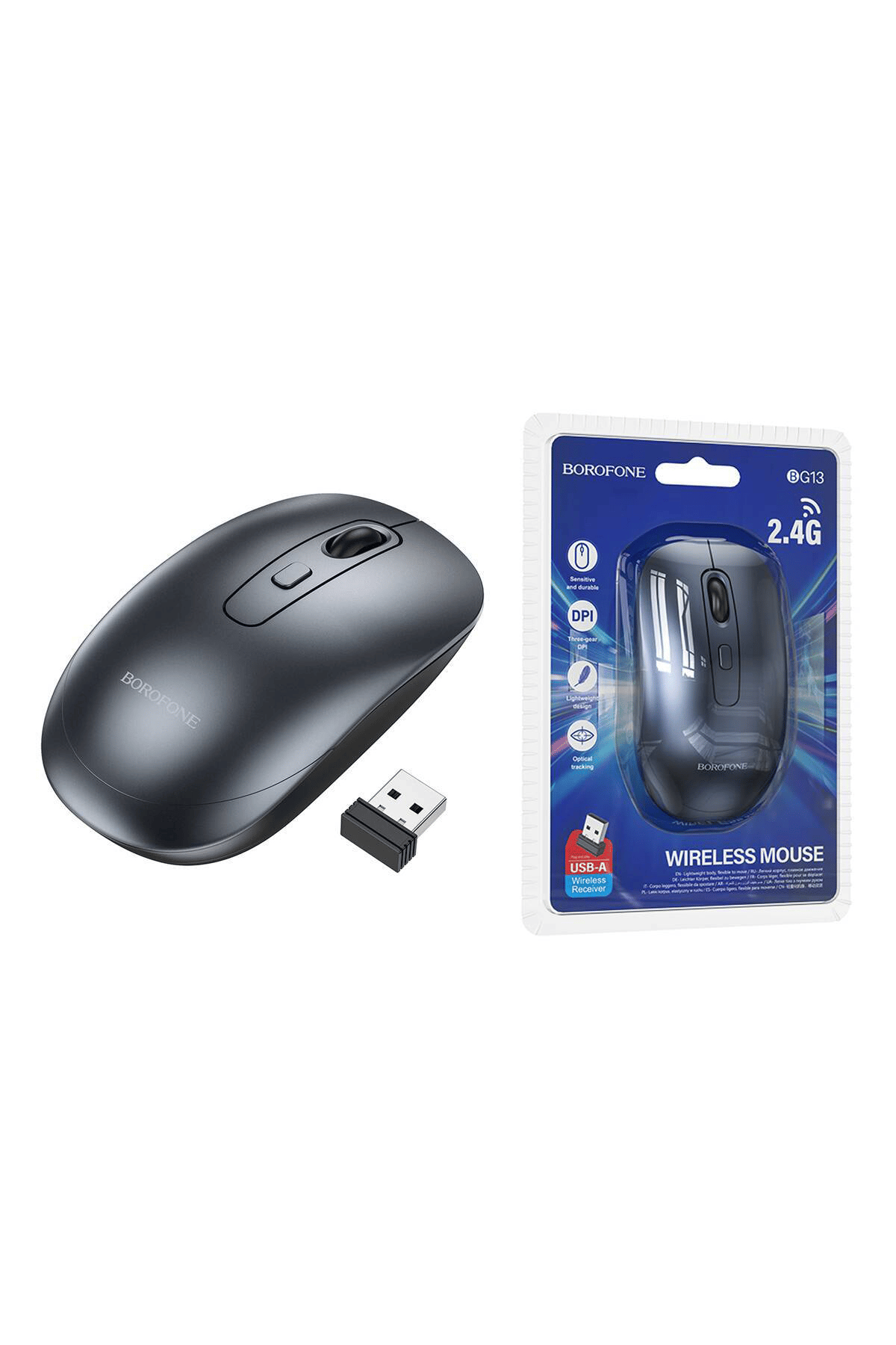 BOROFONE BG13 KABLOSUZ MOUSE SİYAH