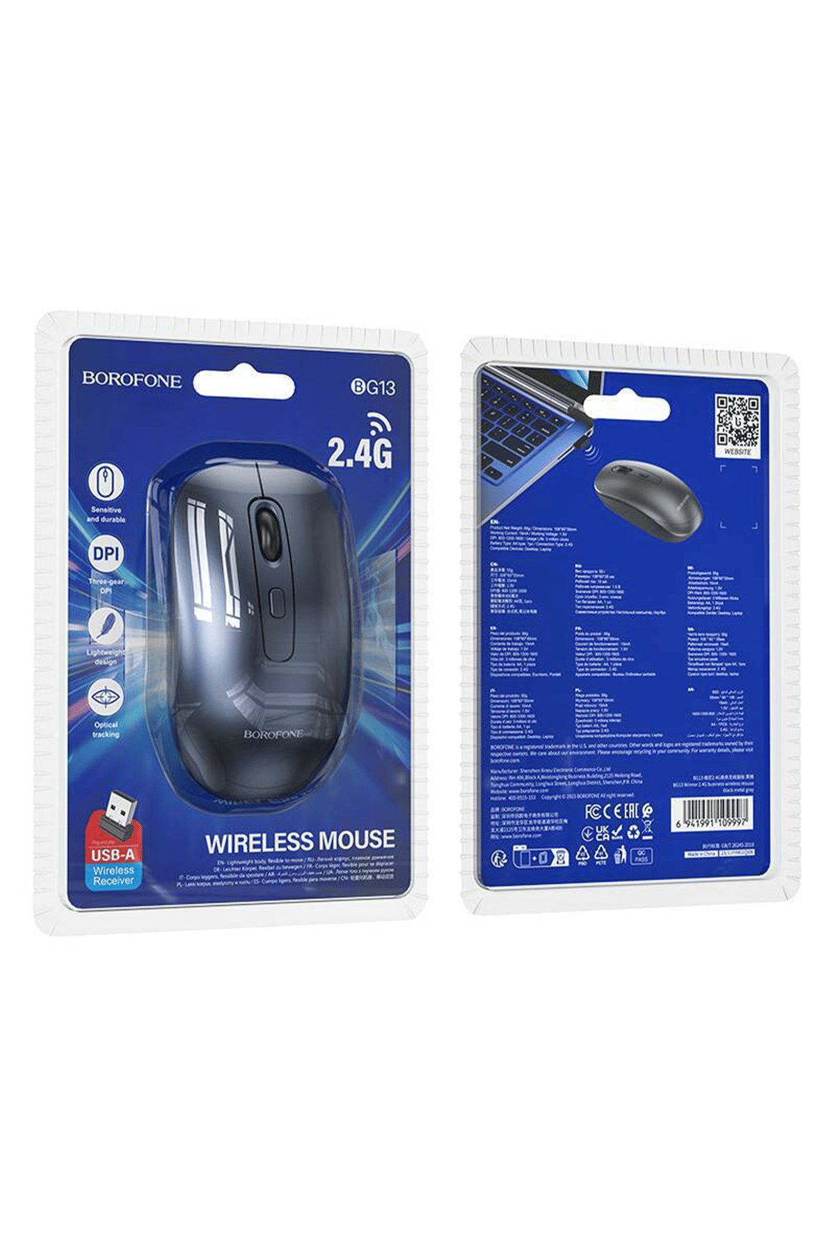 BOROFONE BG13 KABLOSUZ MOUSE SİYAH