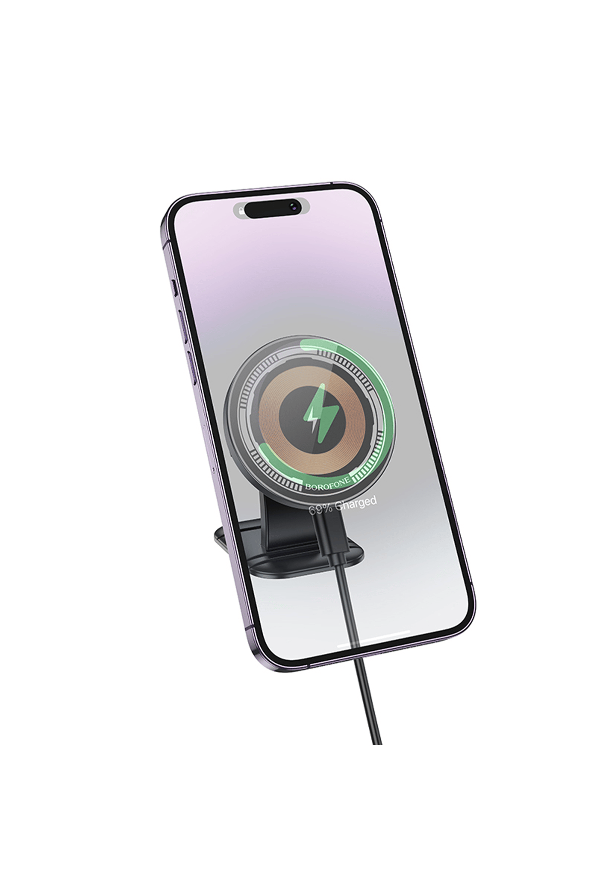 BOROFONE BH212 ARAÇ KONSOL MANYETİK ŞAR VE TEL. TUTUCU