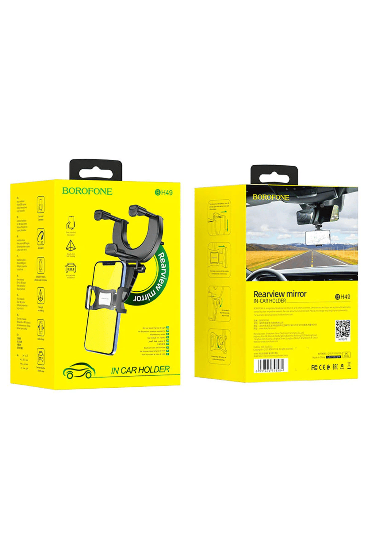 BOROFONE BH49 DİKİZ AYNA TEL. TUTUCU