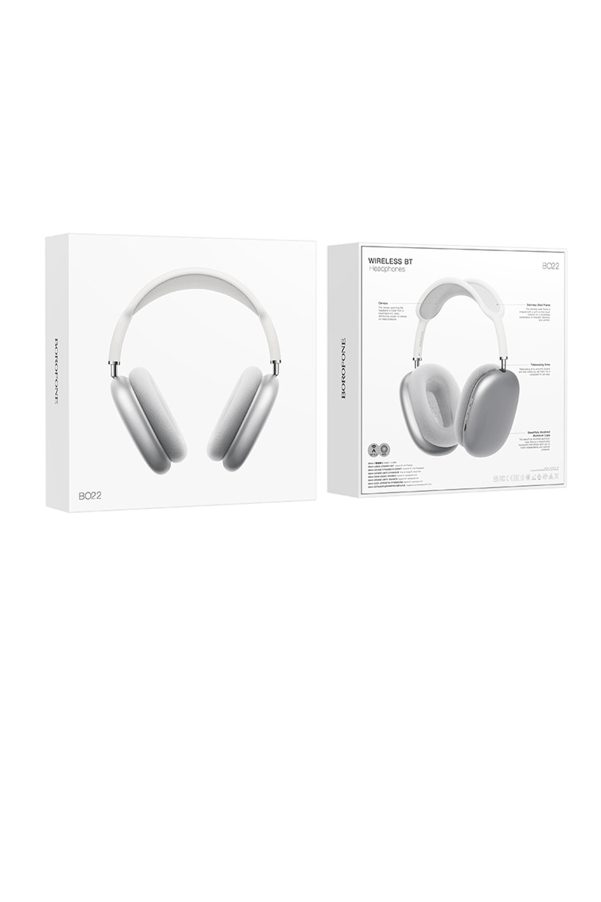 BOROFONE BO22 BLUETOOTH KULAKLIK GÜMÜŞ
