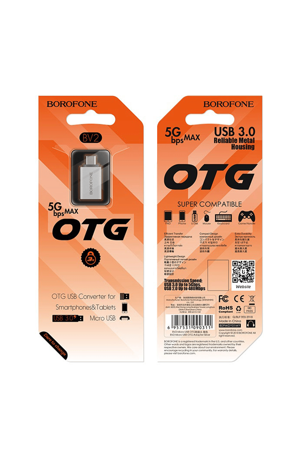 BOROFONE BV2 MİCRO OTG