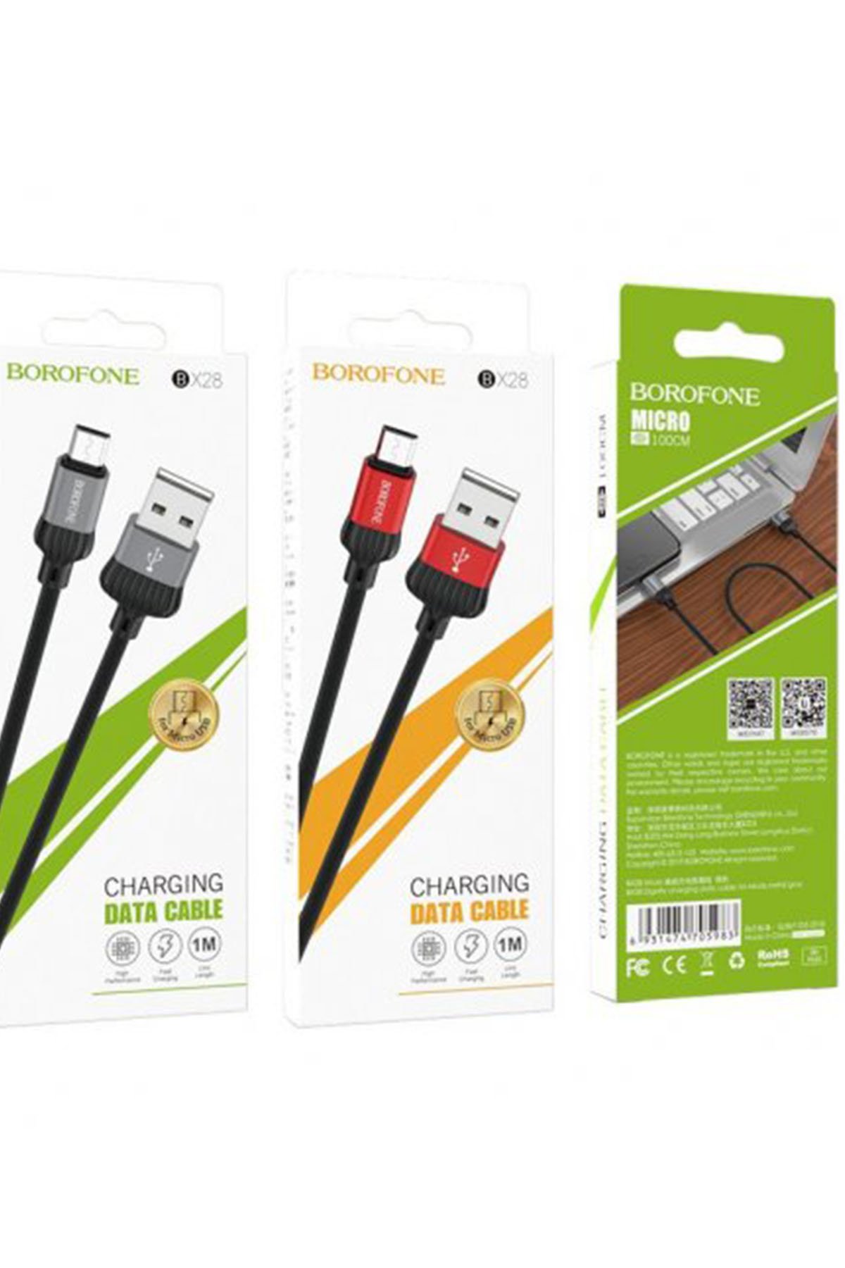 BOROFONE BX28 GRİ MİKRO KABLO