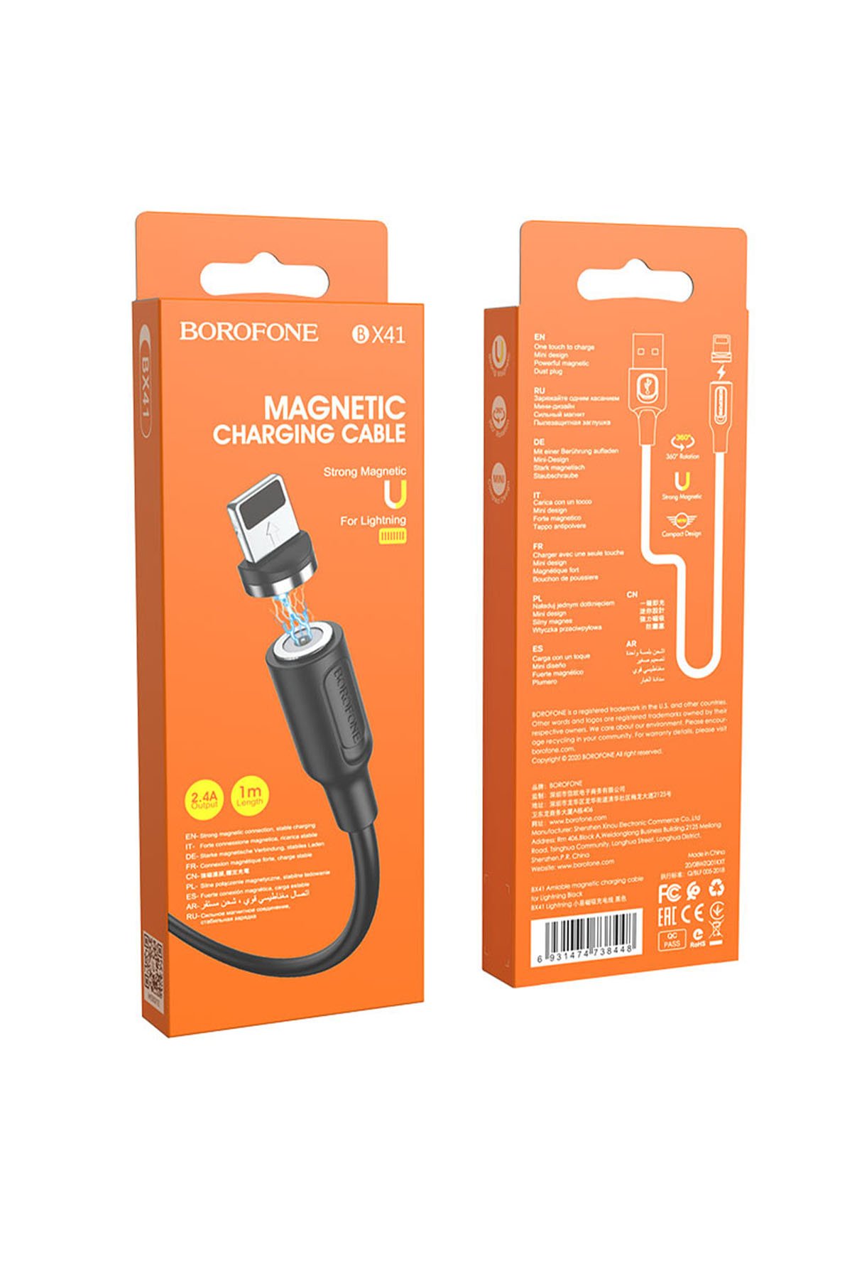BOROFONE BX41 MIKNATISLI LİGHTNİNG ŞARJ KABLOSU
