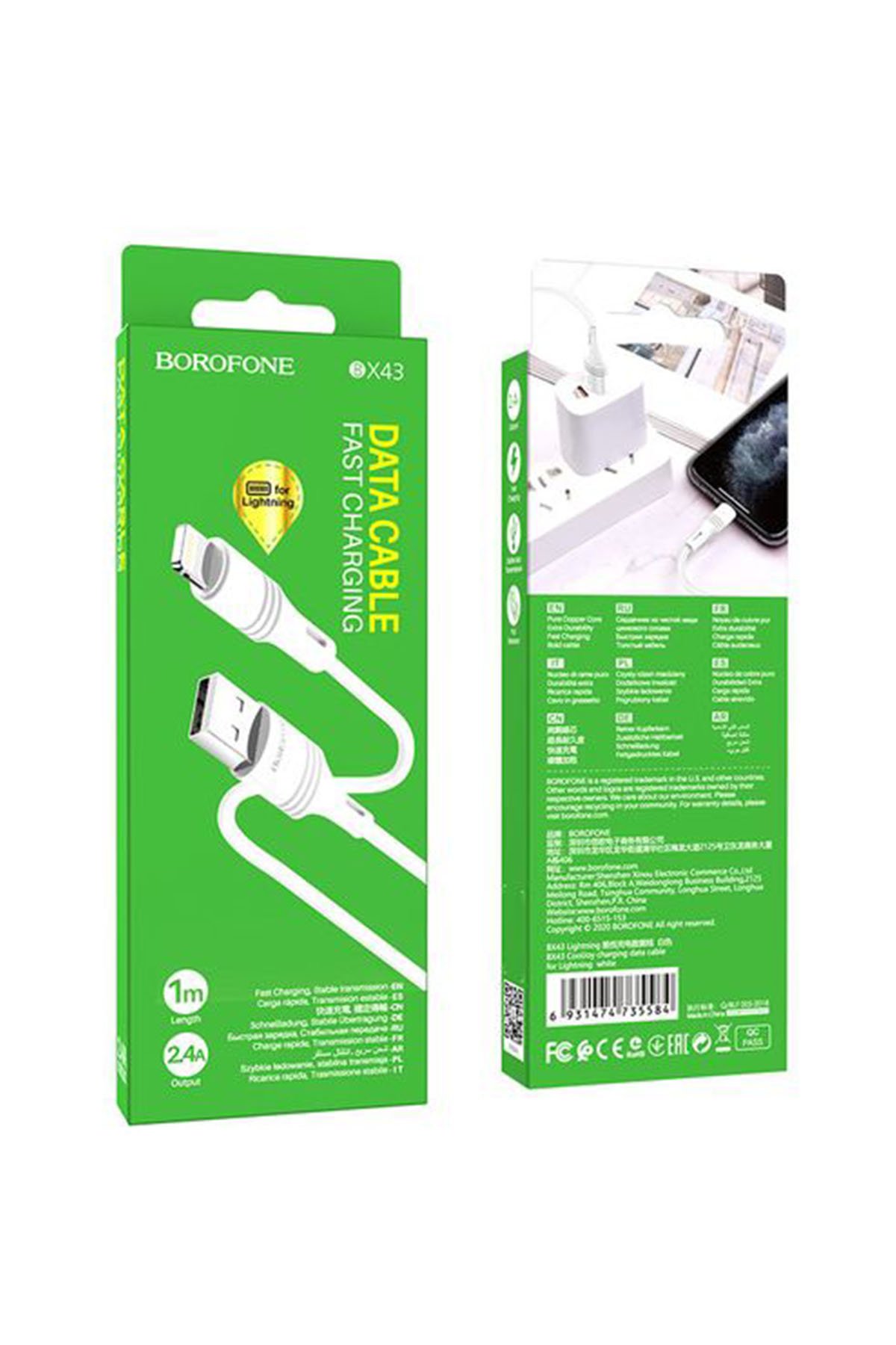 BOROFONE BX43 LİGHTNİNG KABLO