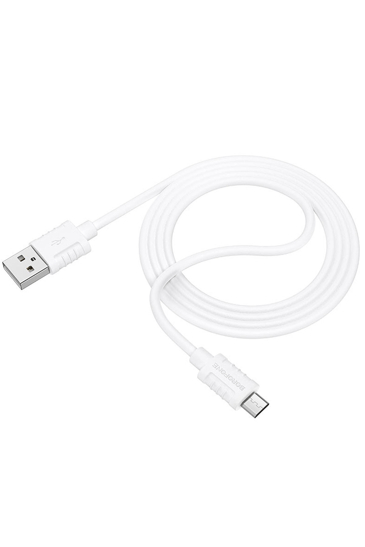 BOROFONE BX52 MİKRO DATA ŞARJ KABLOSU BEYAZ