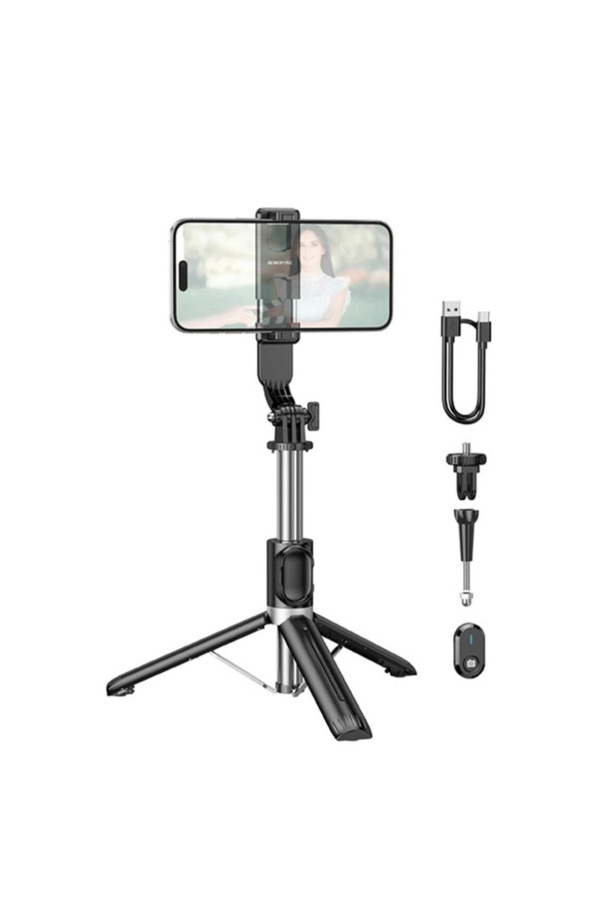 BOROFONE BY12 BLUETOOTH TRİPOD 1,27CM SELFİE ÇUBUĞU