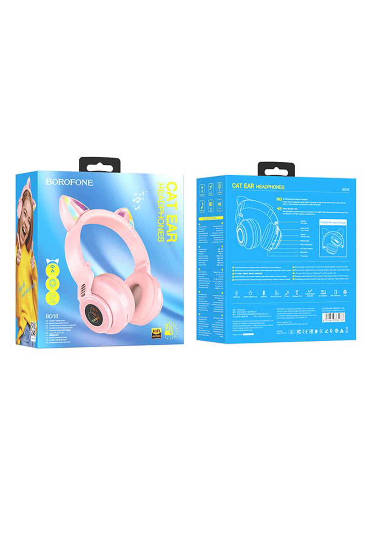 BOROFONE CAT EAR BO18 PEMBE