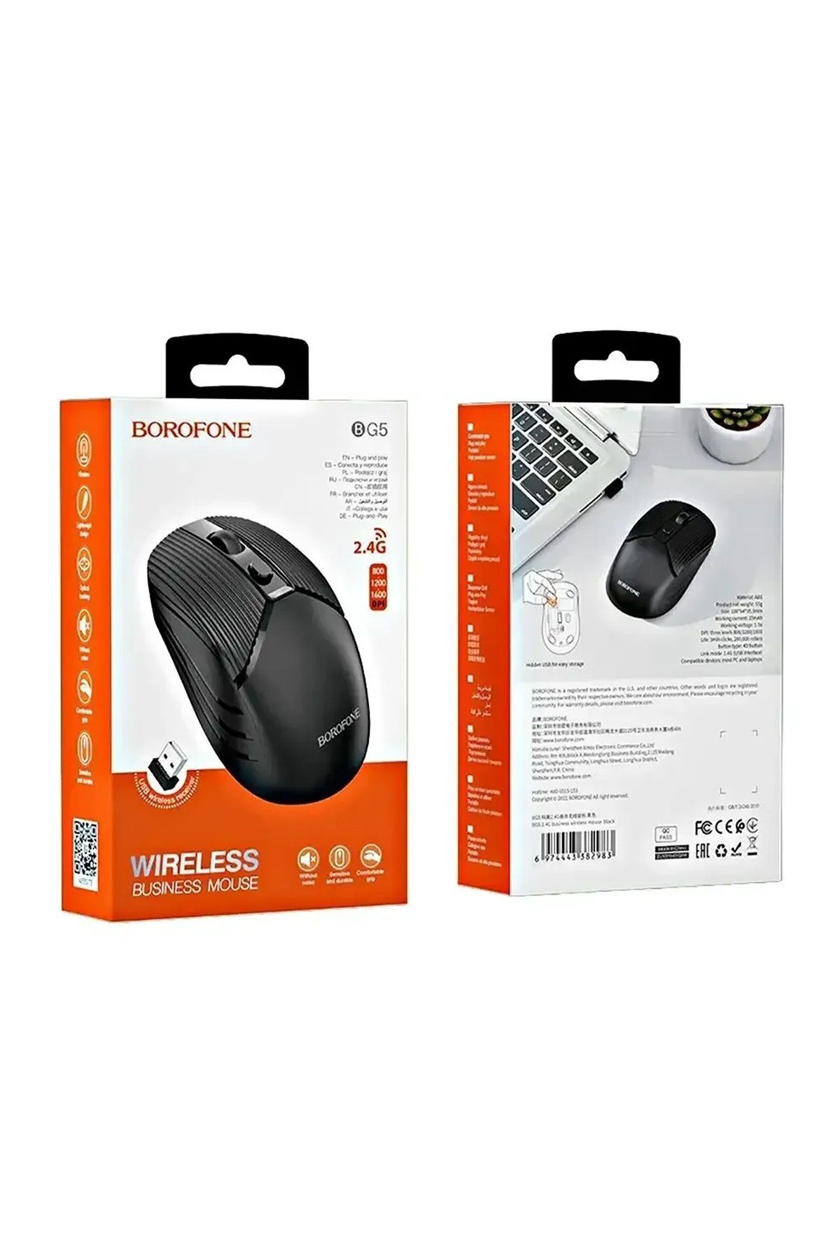 BOROFONE MOUSE BG5 SİYAH