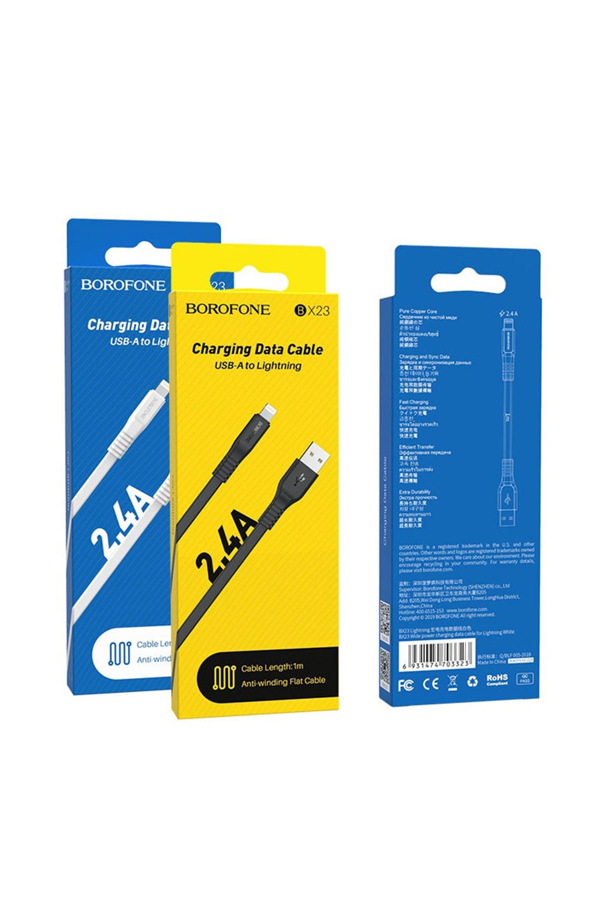BX23 Lightning Şarj ve Data Kablosu 3A (1 Metre) - Hızlı Şarj iPhone