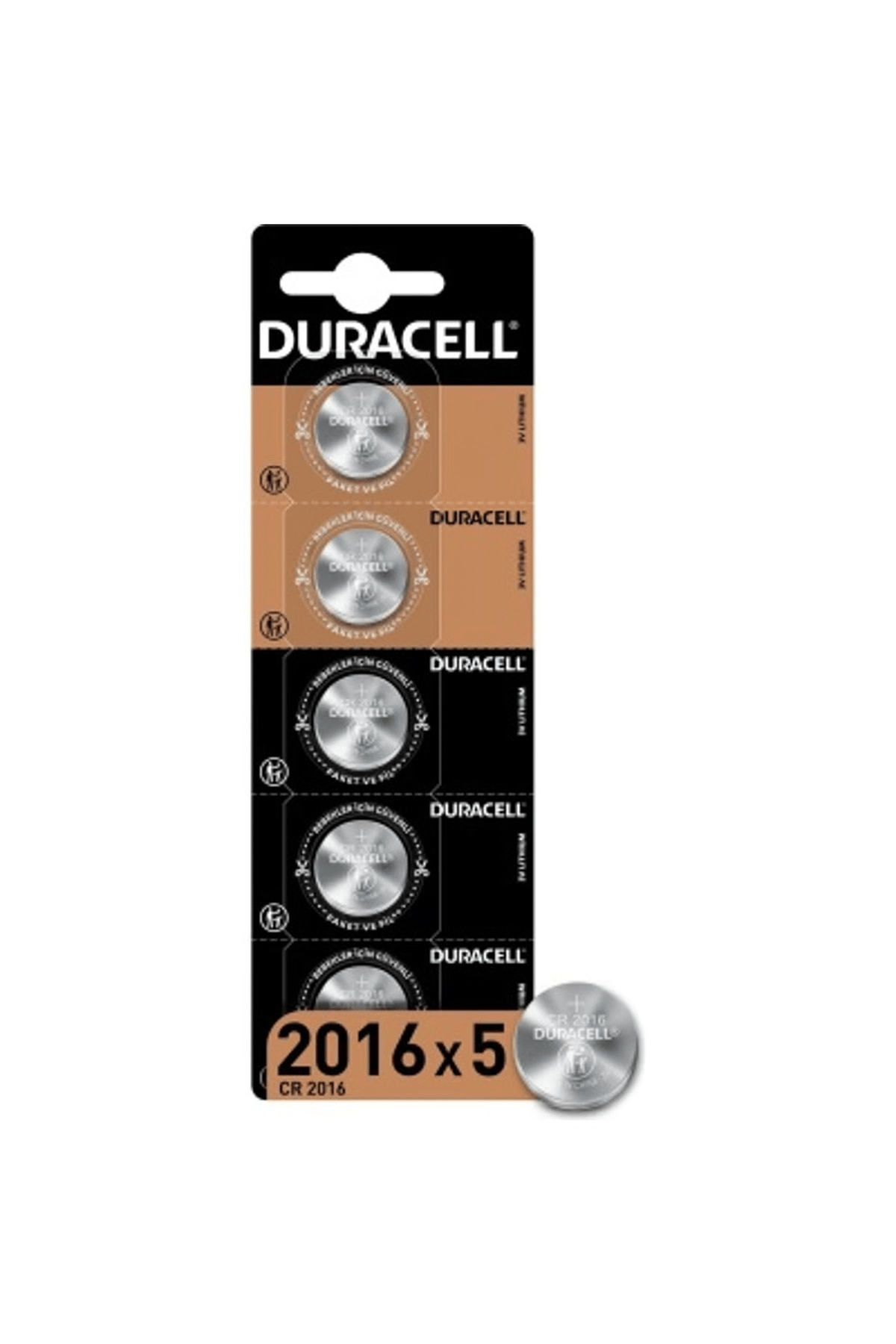 DURACELL CR2016 PİL 5'Lİ KART