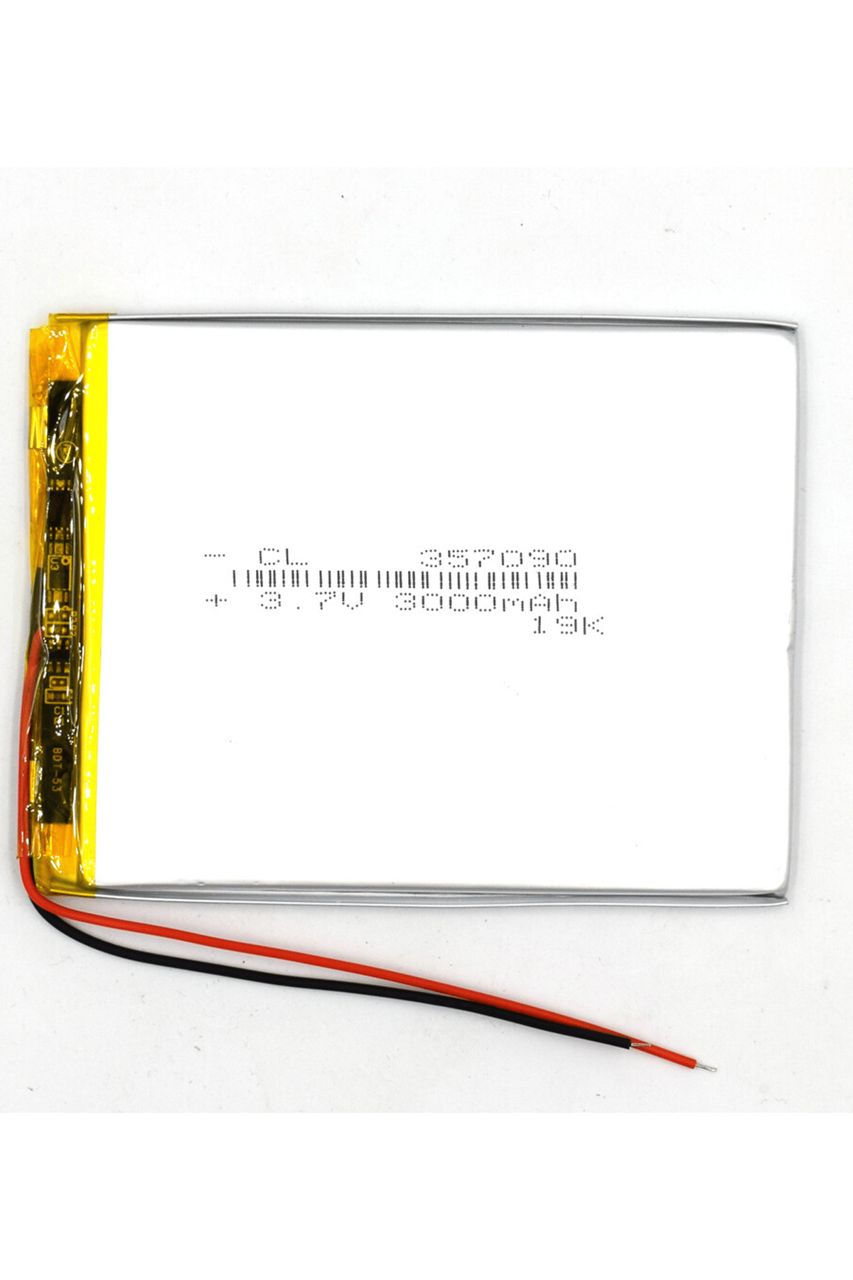 Lityum Polimer Pil 3.7V 3000mAh Çok Amaçlı Yedek Batarya 357090