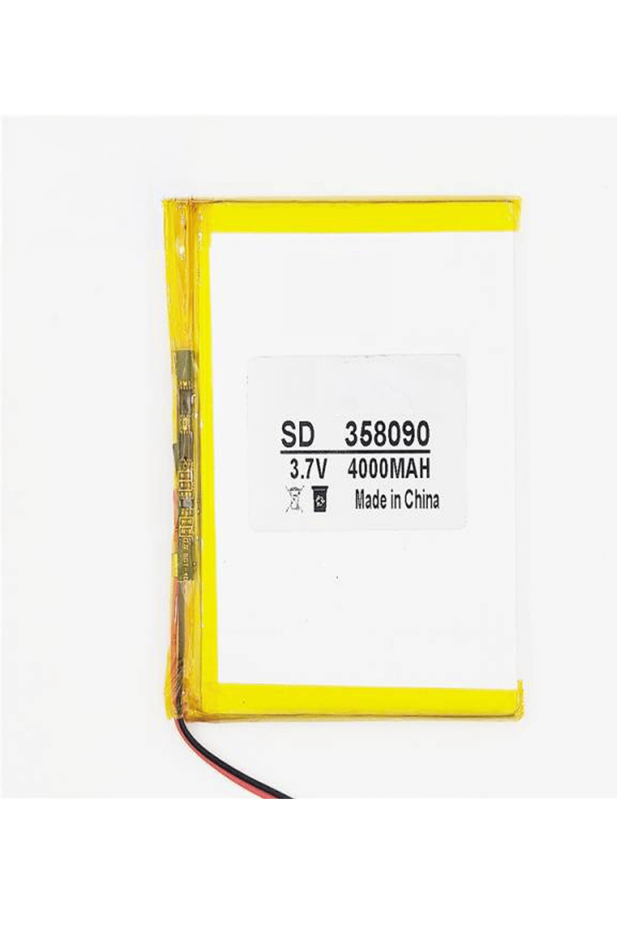 Lityum Polimer Pil 3.7V 4000mAh Çok Amaçlı Yedek Batarya 358090