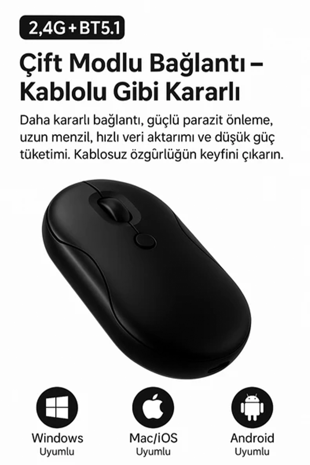 NRT-180 BLUETOOTH & WIRELLES MOUSE