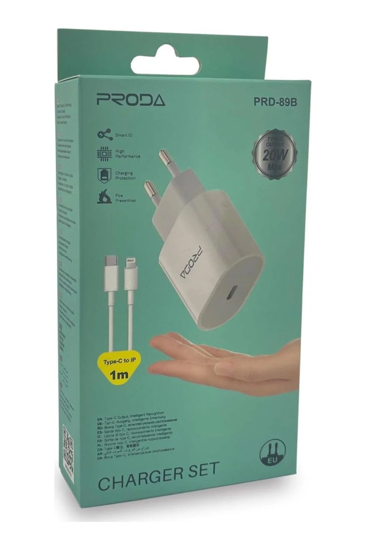 PRODA PRD-89B 20W PD İOS  SET