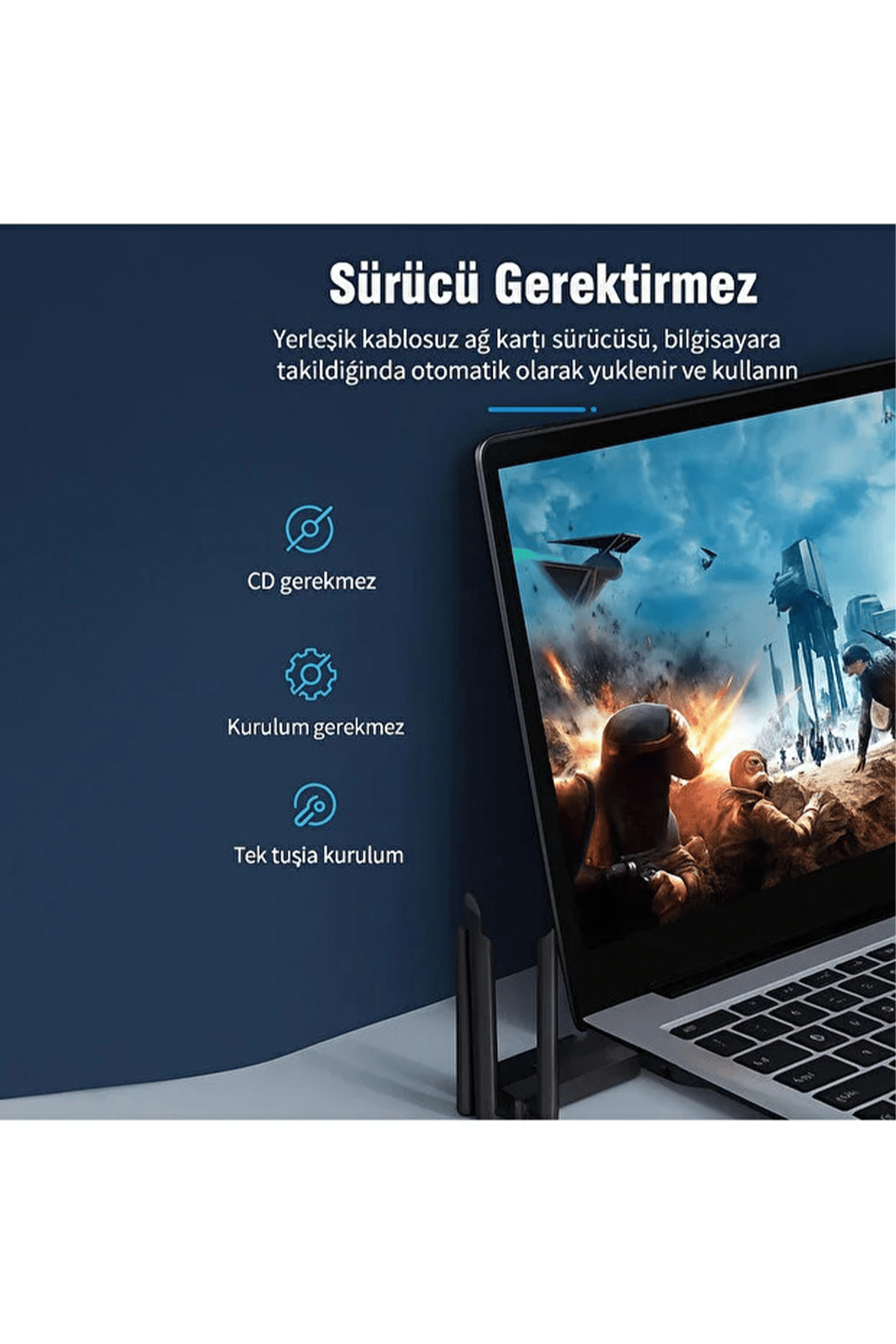 TE-DOS TD-B701 USB WİFİ DAĞITICI ADAPTÖR