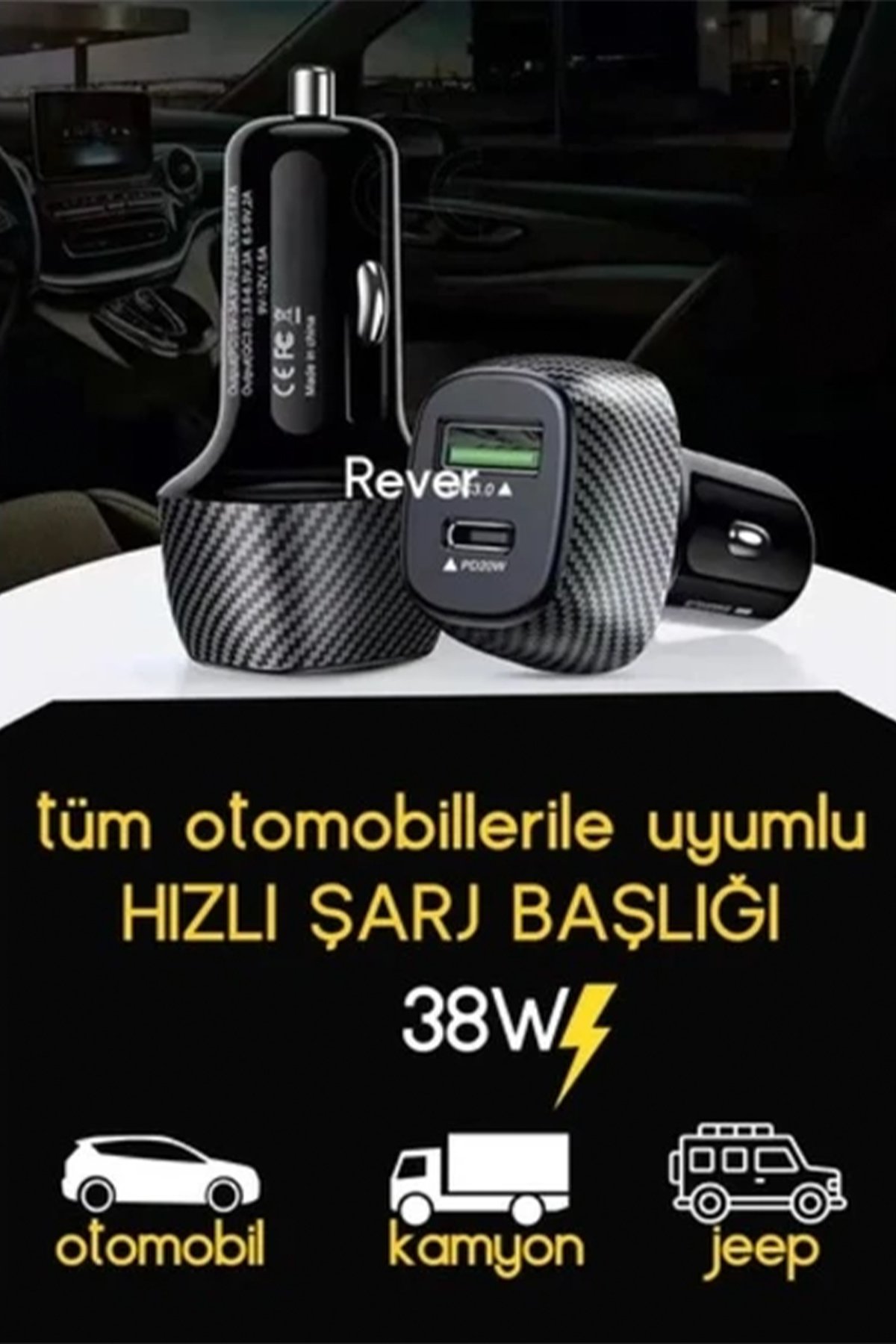 TE-DOS TD-CC4013 38W PD ARAÇ ÇAKMAKLIK ŞARJ