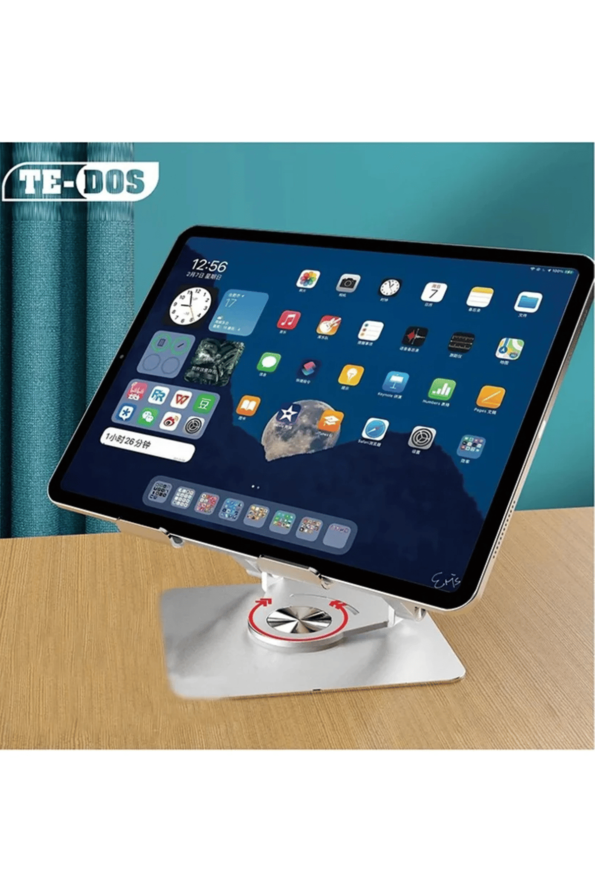 TE-DOS TD-H7588 METAL MASAÜSTÜ TABLET TUTUCU