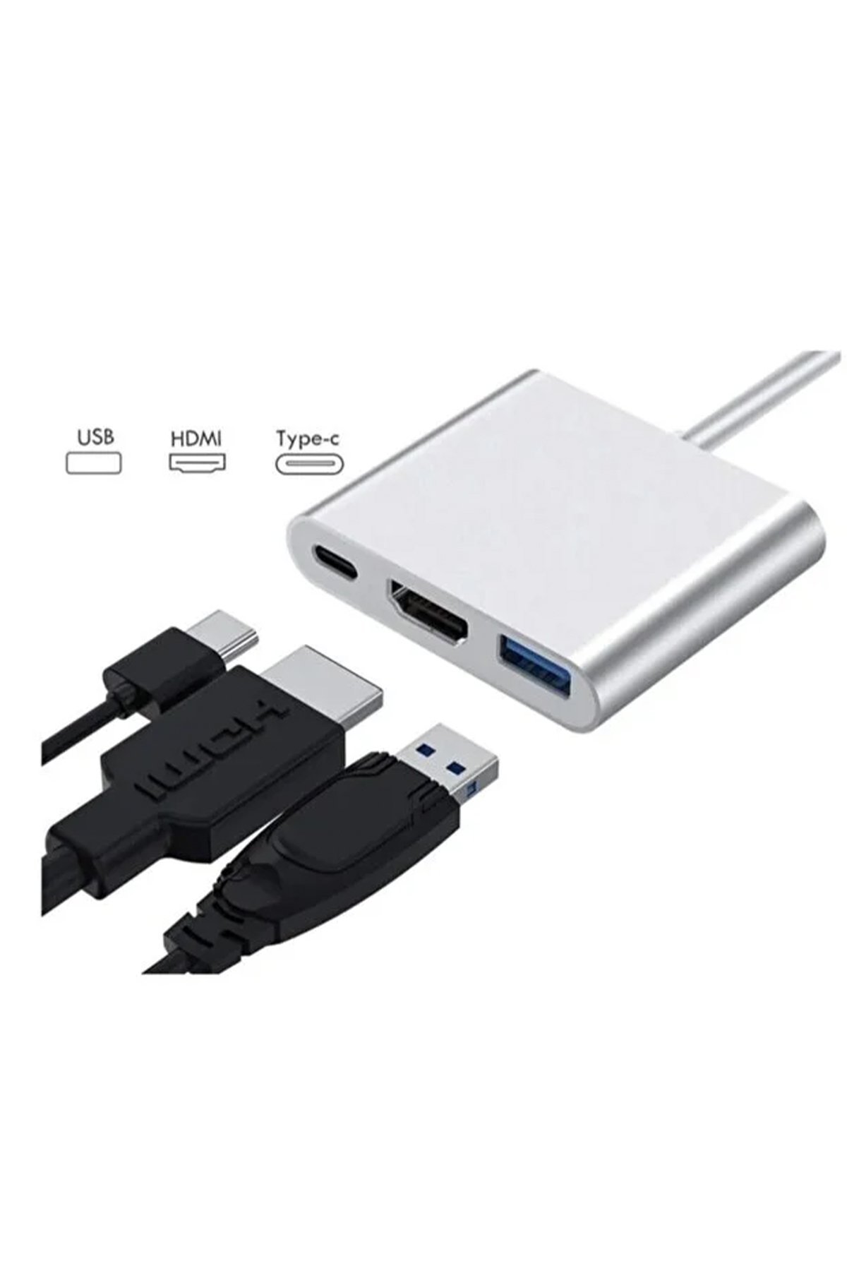 TE-DOS TD-HB6101 TYPE-C 3İN1 HUB
