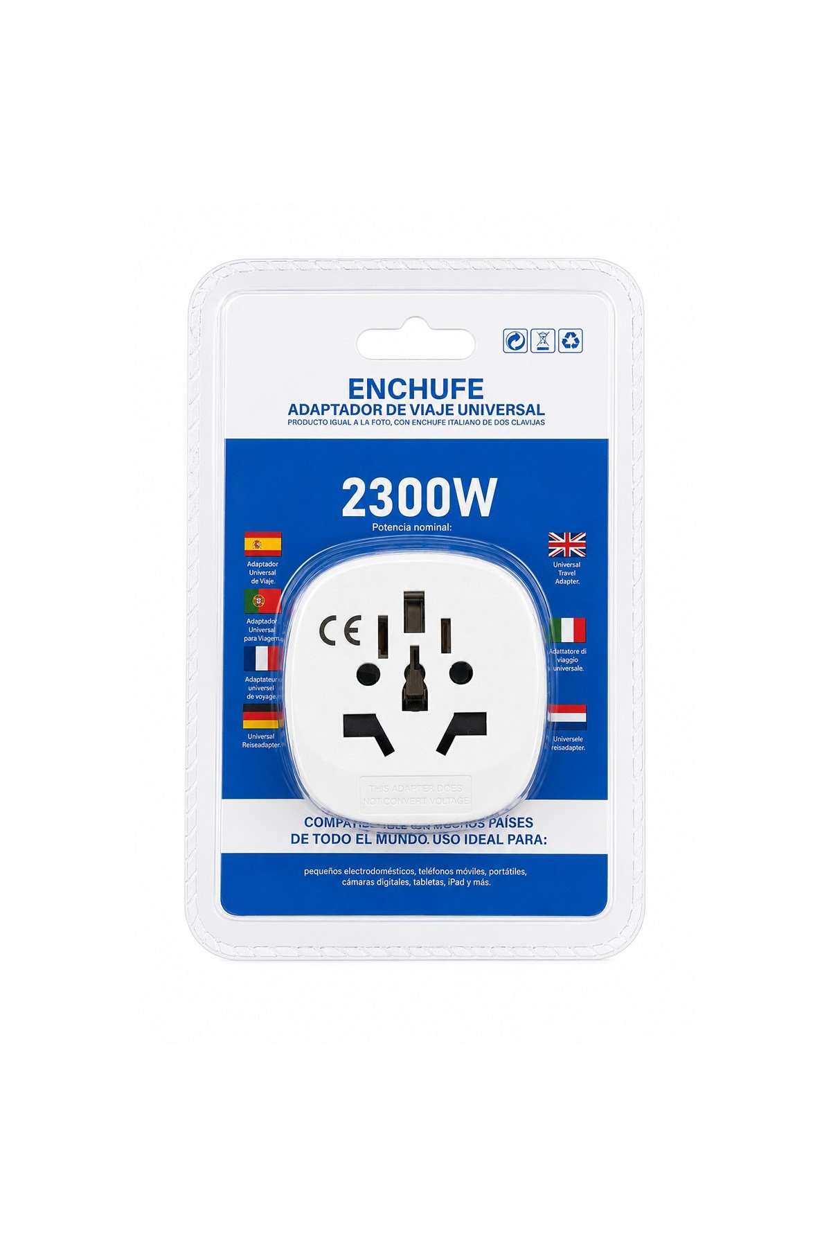 Universal Seyahat Adaptörü 2300W