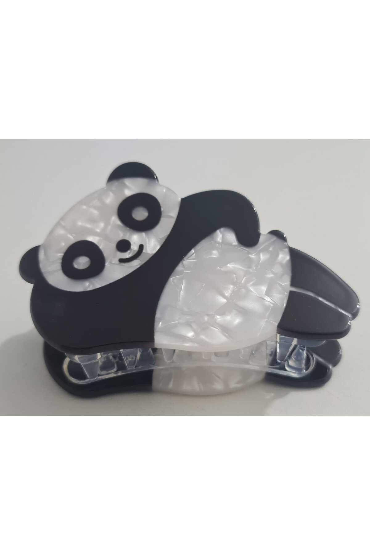 Panda Figürlü Lüks Kemik Mandal Toka