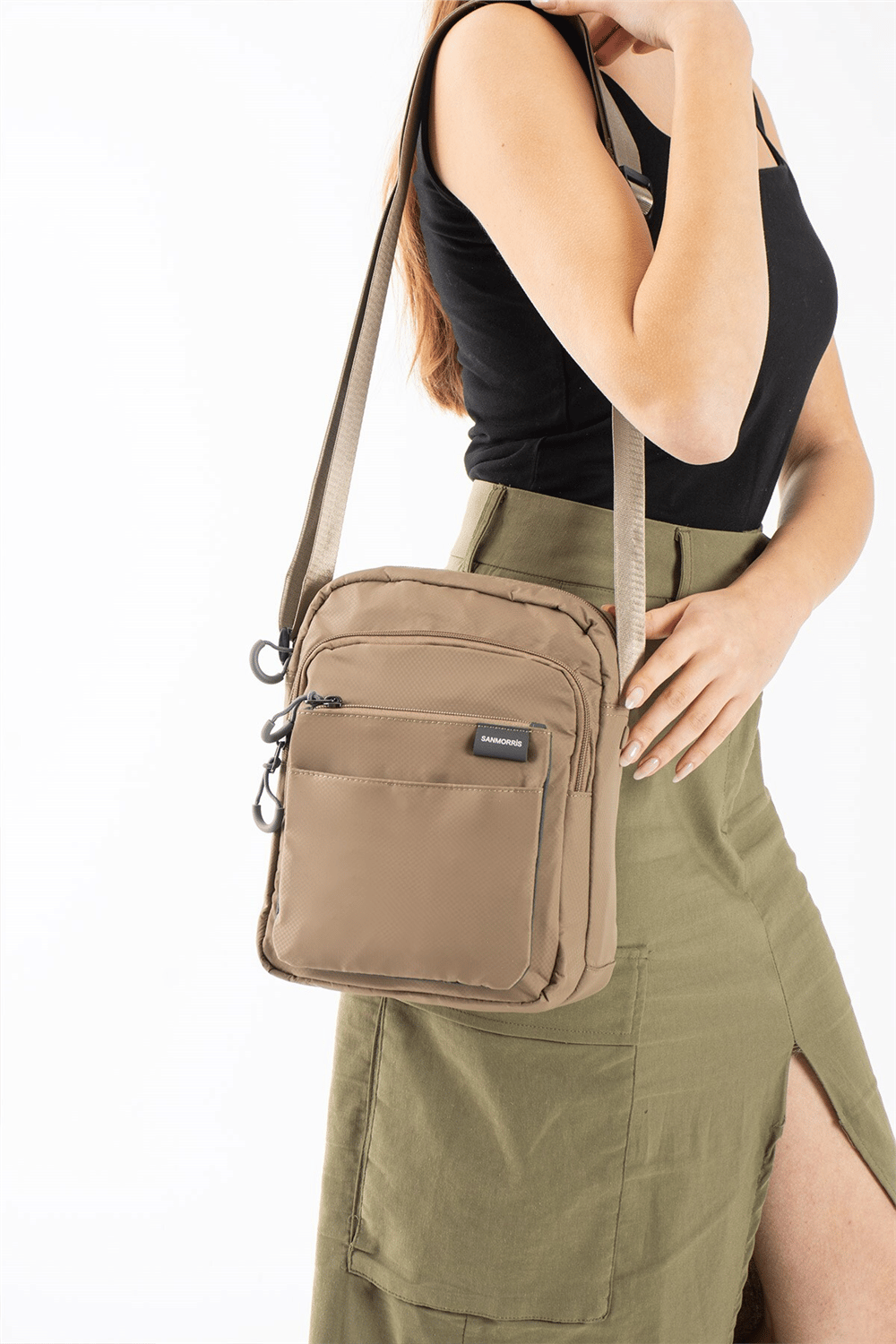 Sanmorris Unisex 5 Bölmeli Suya Dayanıklı Paraşüt Kumaş Organizer Bölmeli Çanta