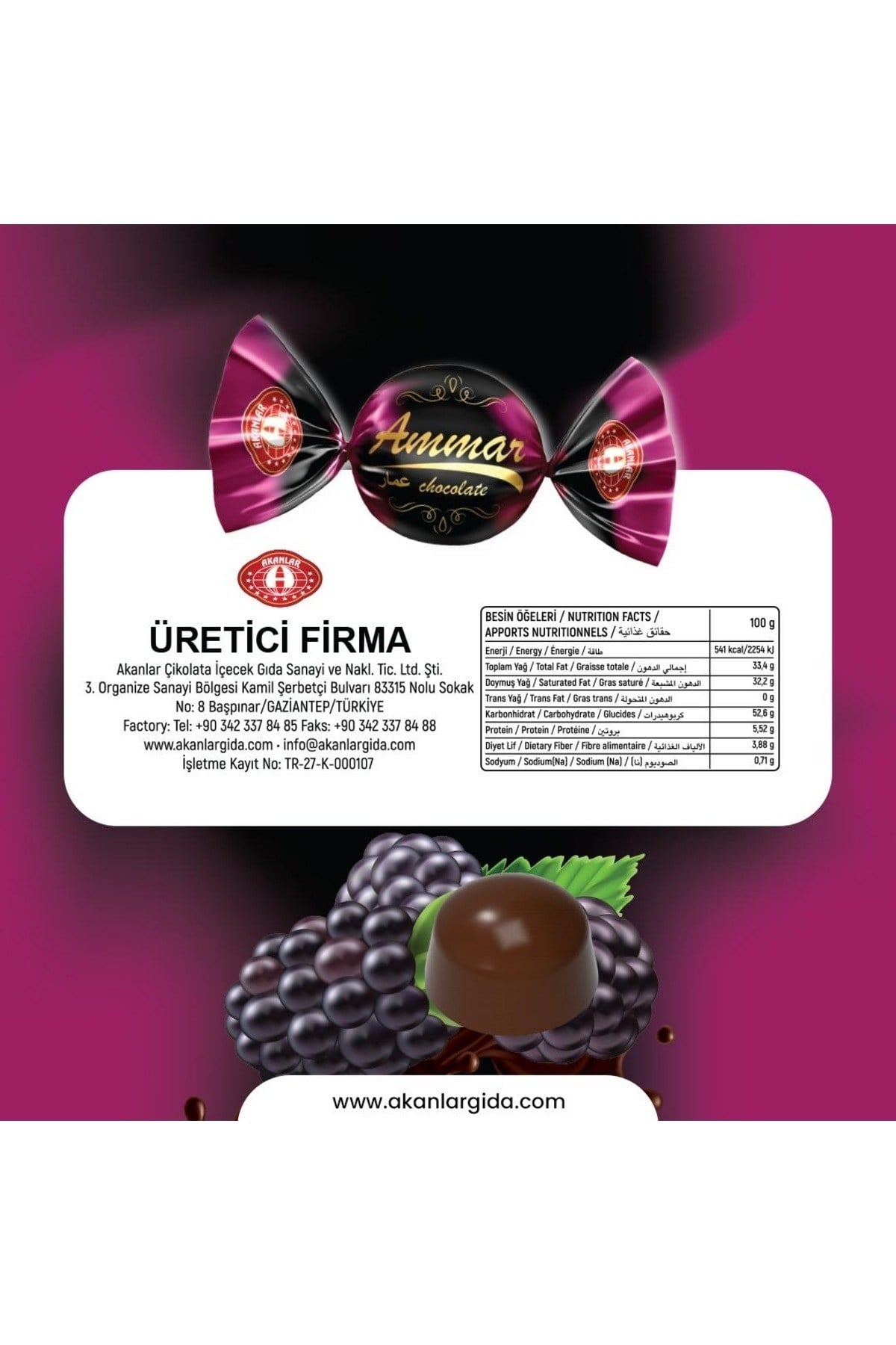 500 GR, Dut İç Dolgulu %20 Kakao'lu, Bitter Çikolata Kaplamalı, Glutensiz, Bayramlık, İkramlık,
