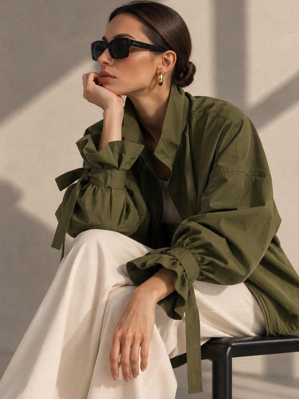TYRA CEKET I KHAKI