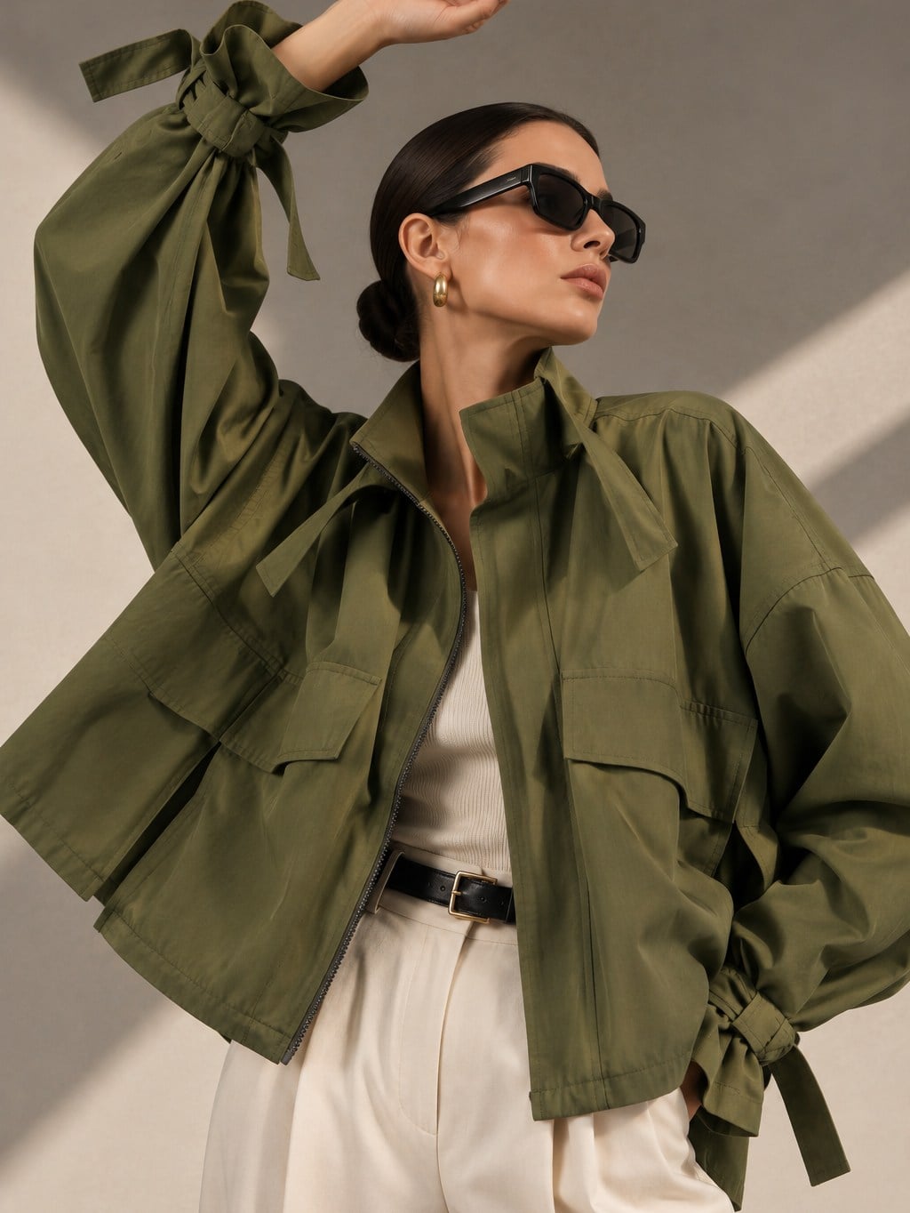 TYRA CEKET I KHAKI