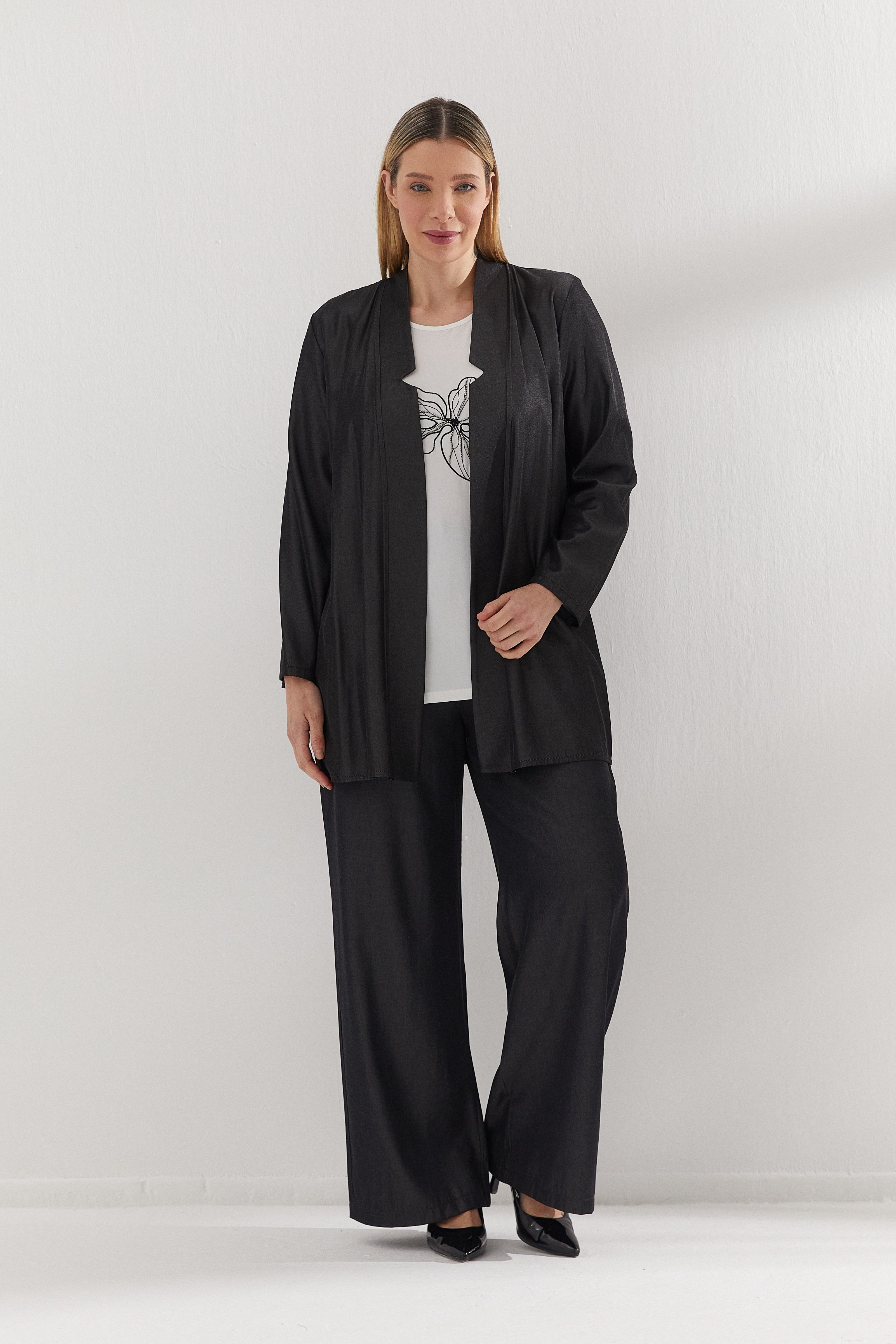 Tencel Takım Siyah
