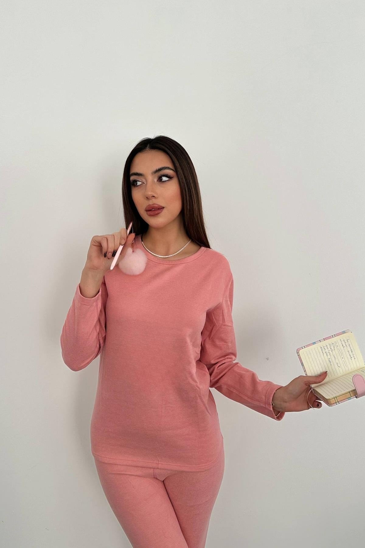 Toptan Pembe Çift Taraflı Termal Takım