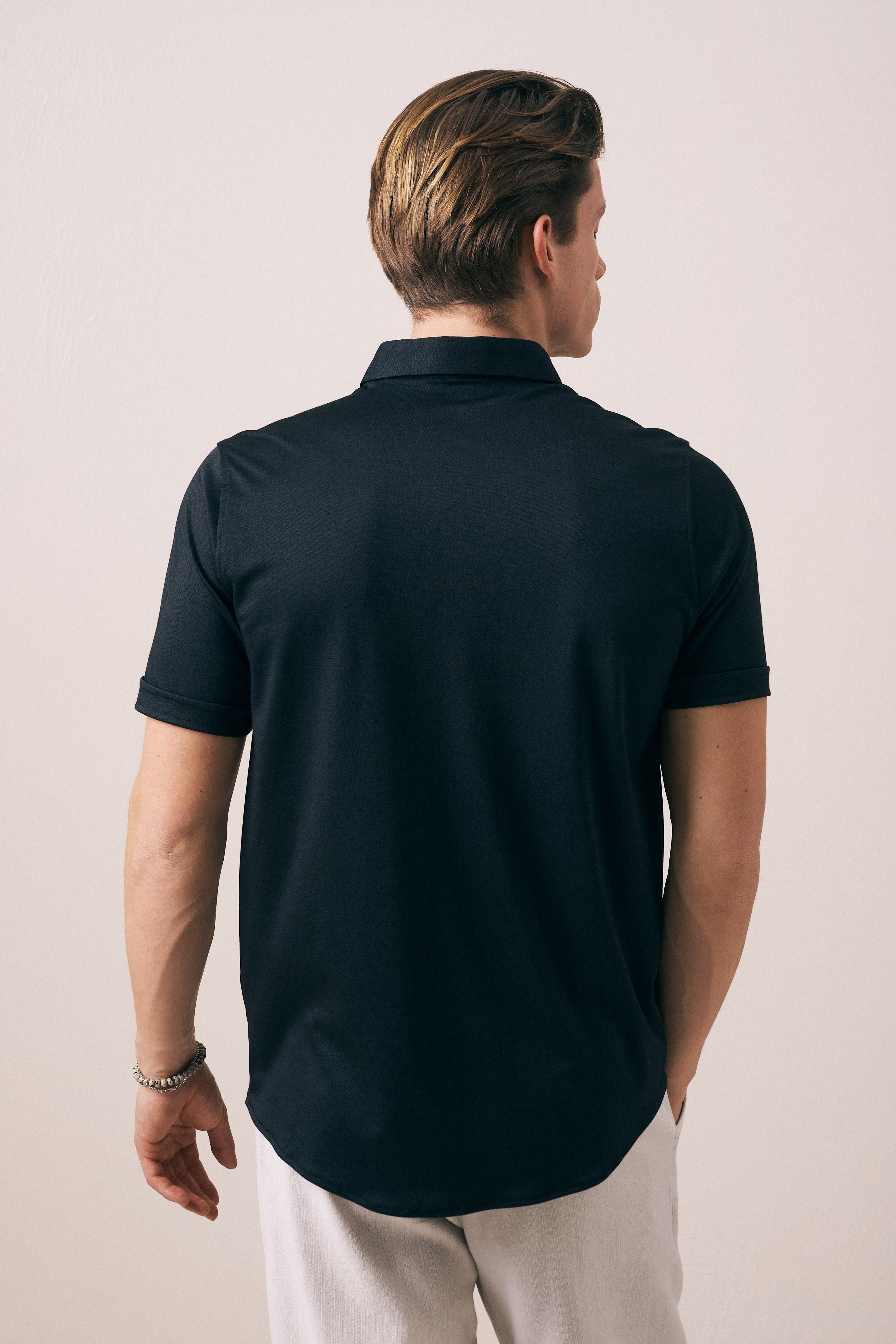 DOKULU REGULAR FIT PAMUKLU GÖMLEK