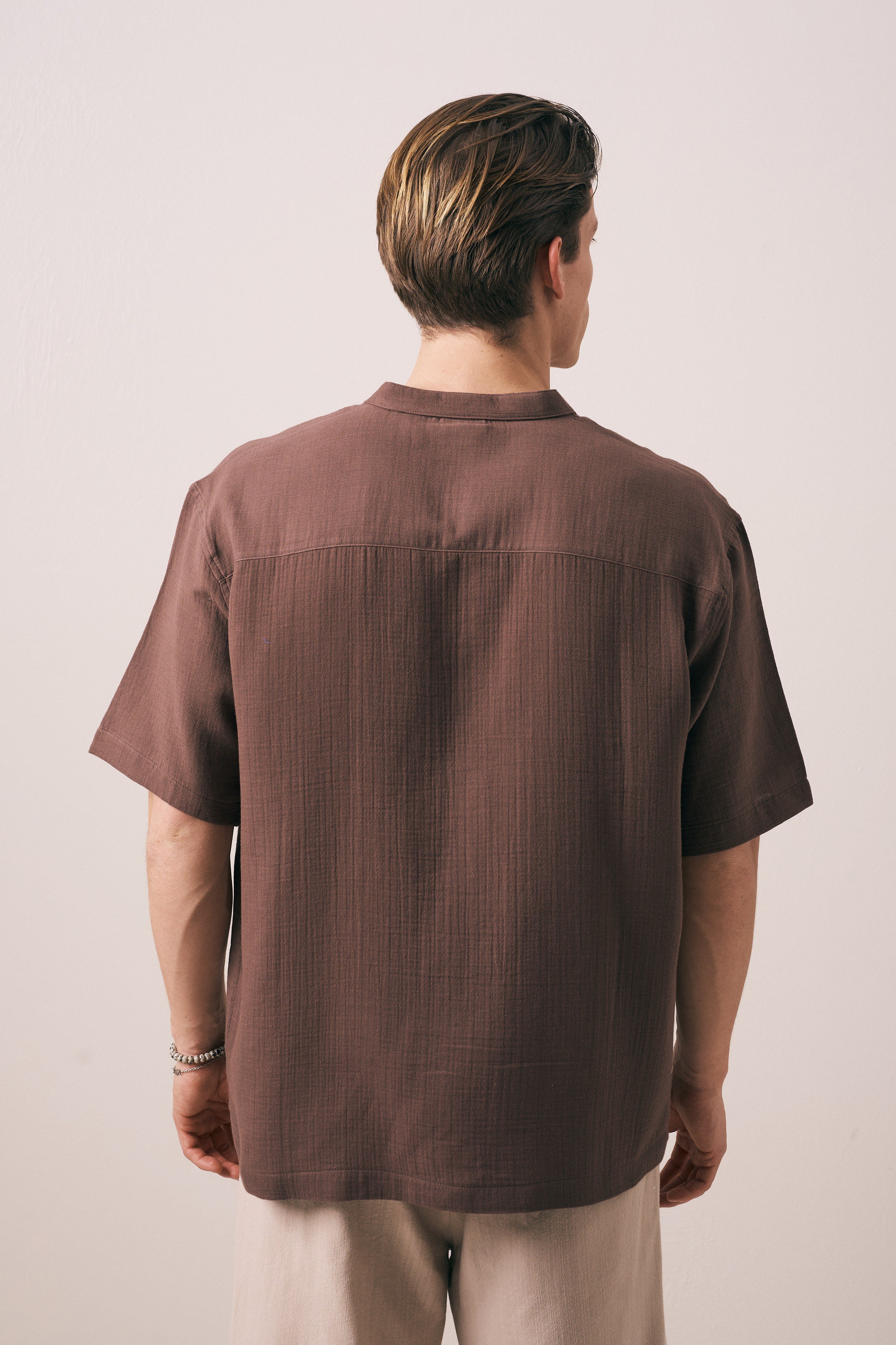 OVERSIZE FIT PAMUKLU GÖMLEK