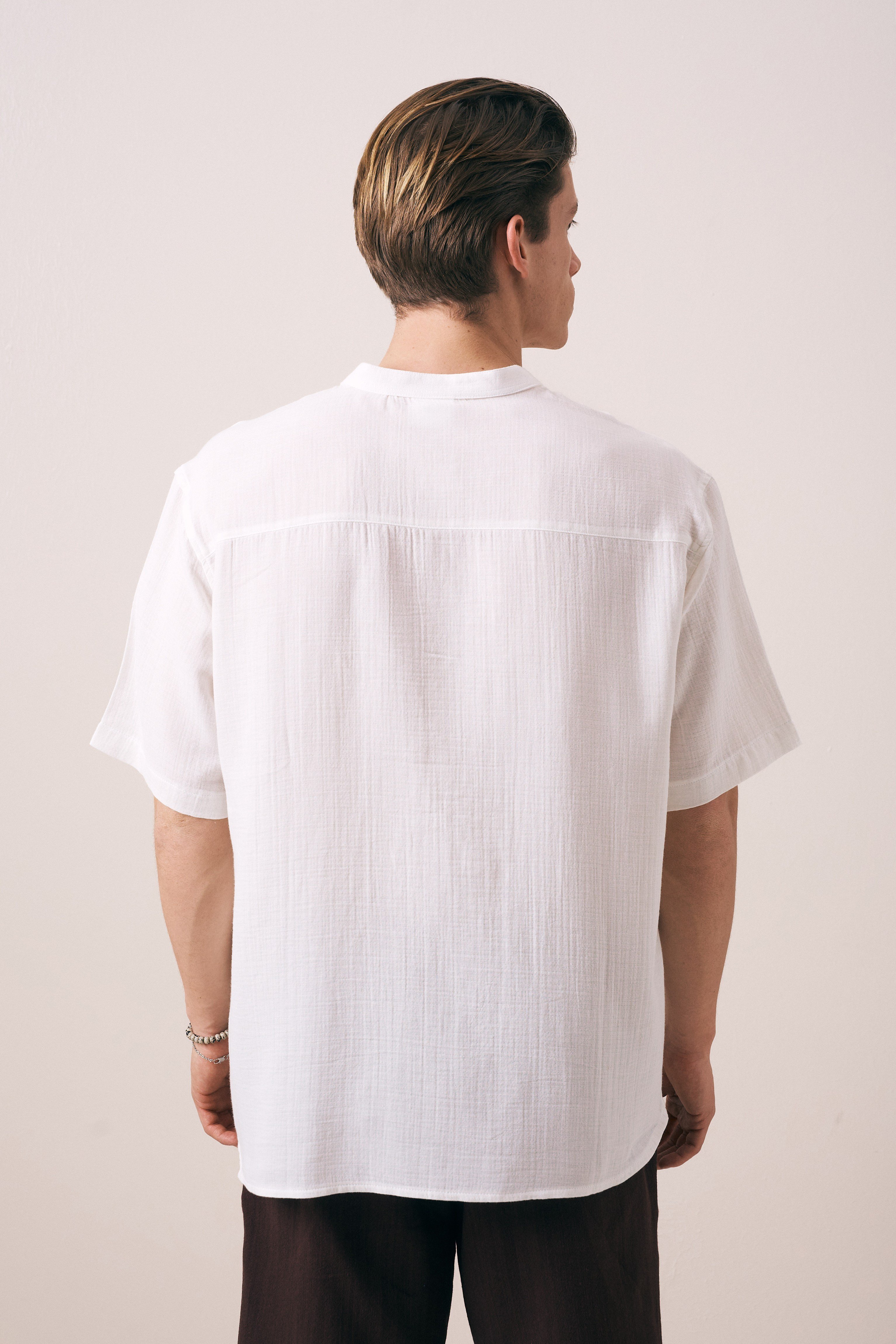 OVERSIZE FIT PAMUKLU GÖMLEK