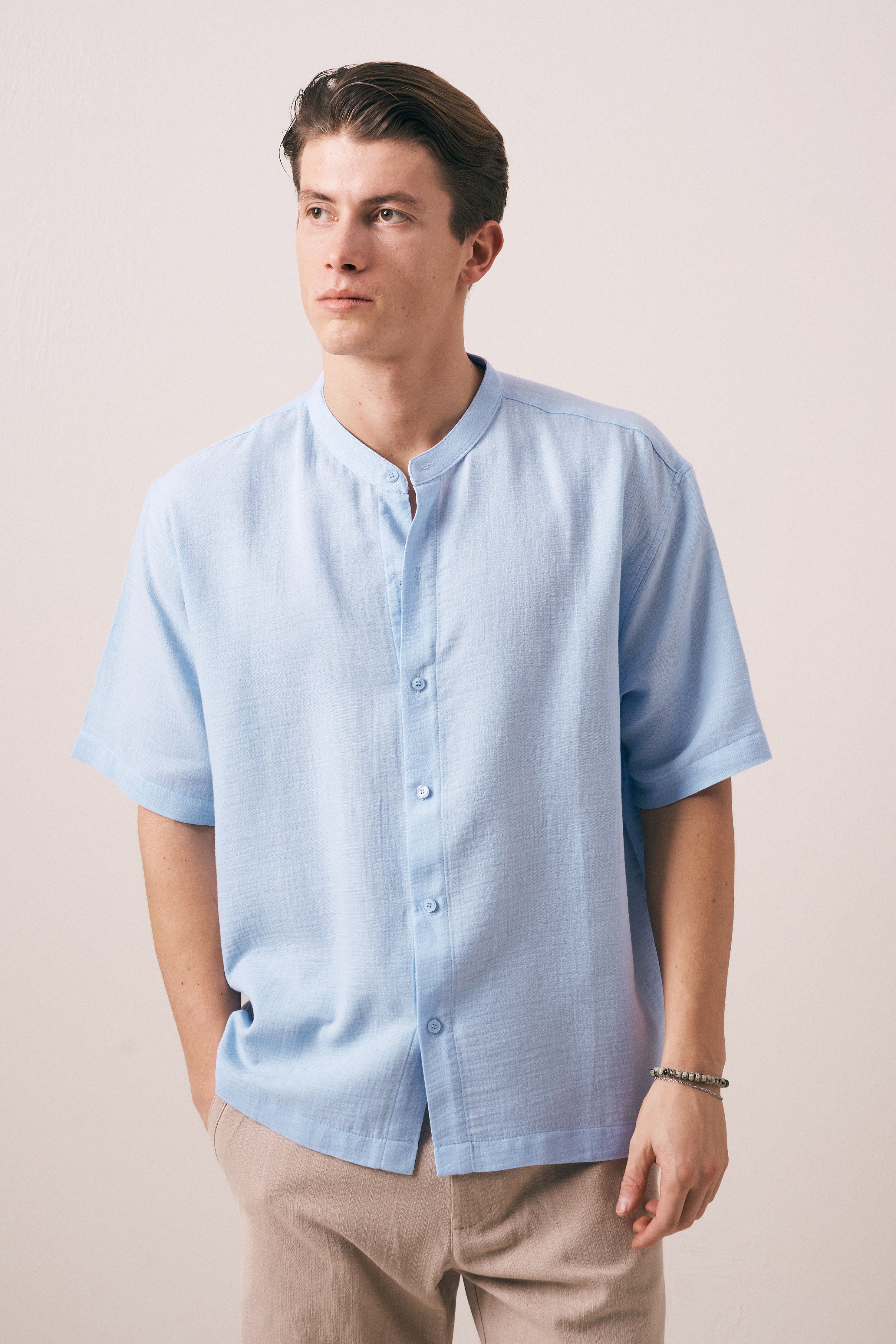 OVERSIZE FIT PAMUKLU GÖMLEK